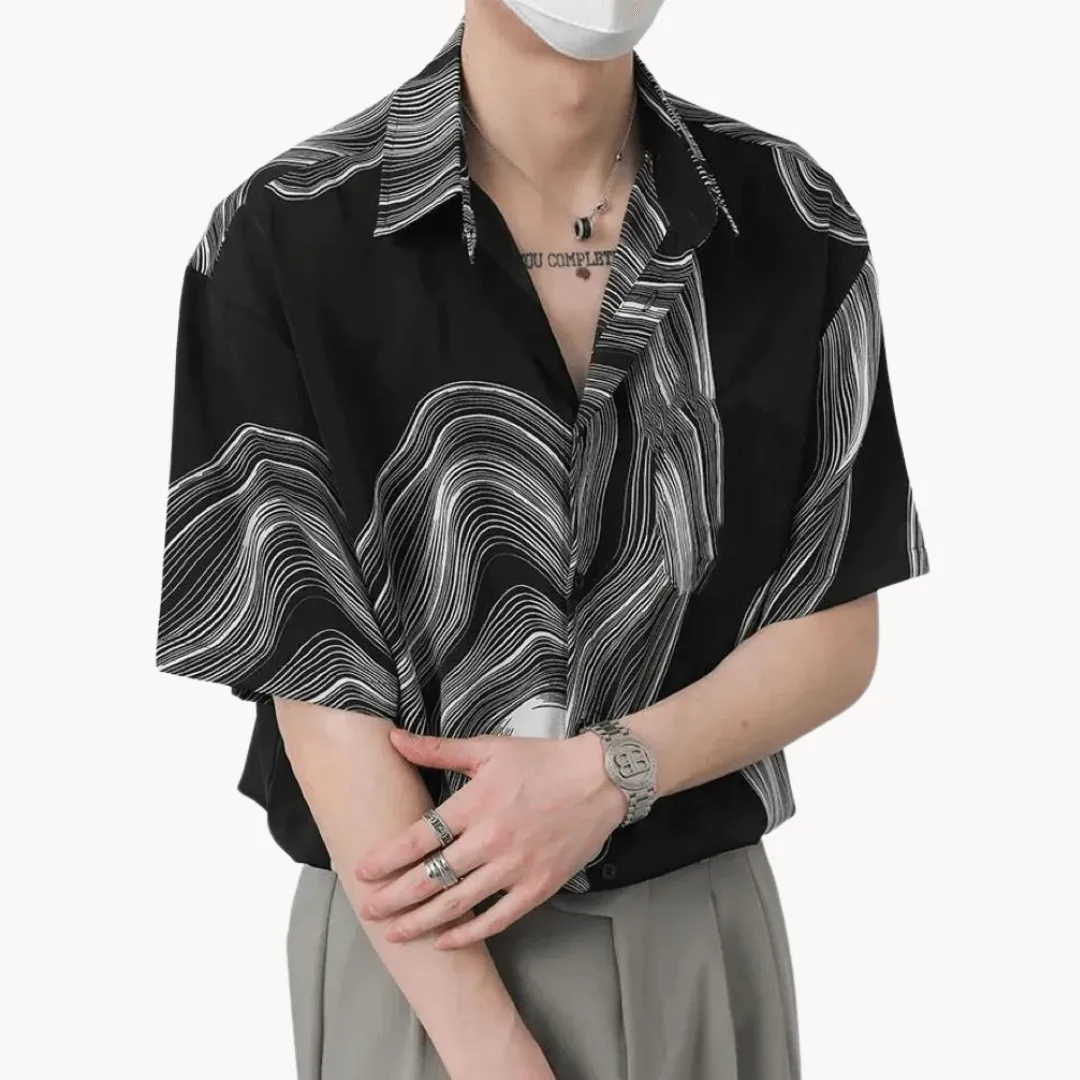 Abstract Print Relaxed Fit Top