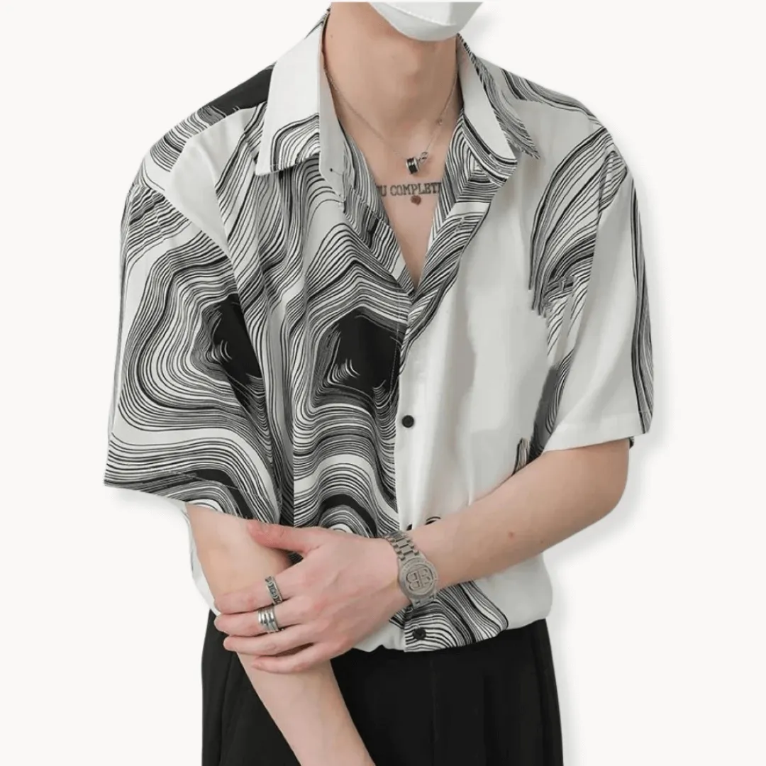 Abstract Print Relaxed Fit Top