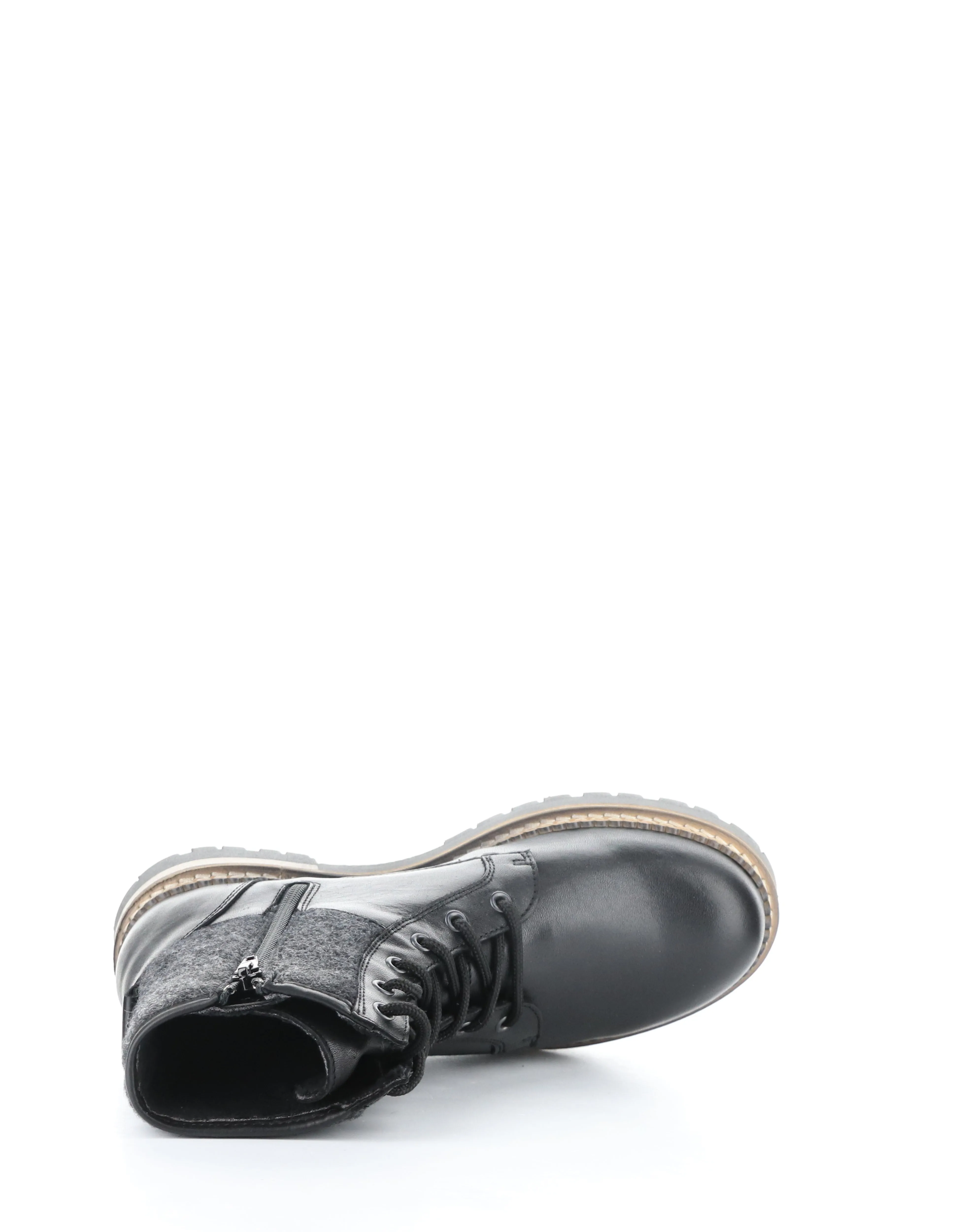 ASTRA BLACK/CINZA Round Toe Boots