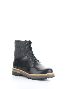 ASTRA BLACK/CINZA Round Toe Boots