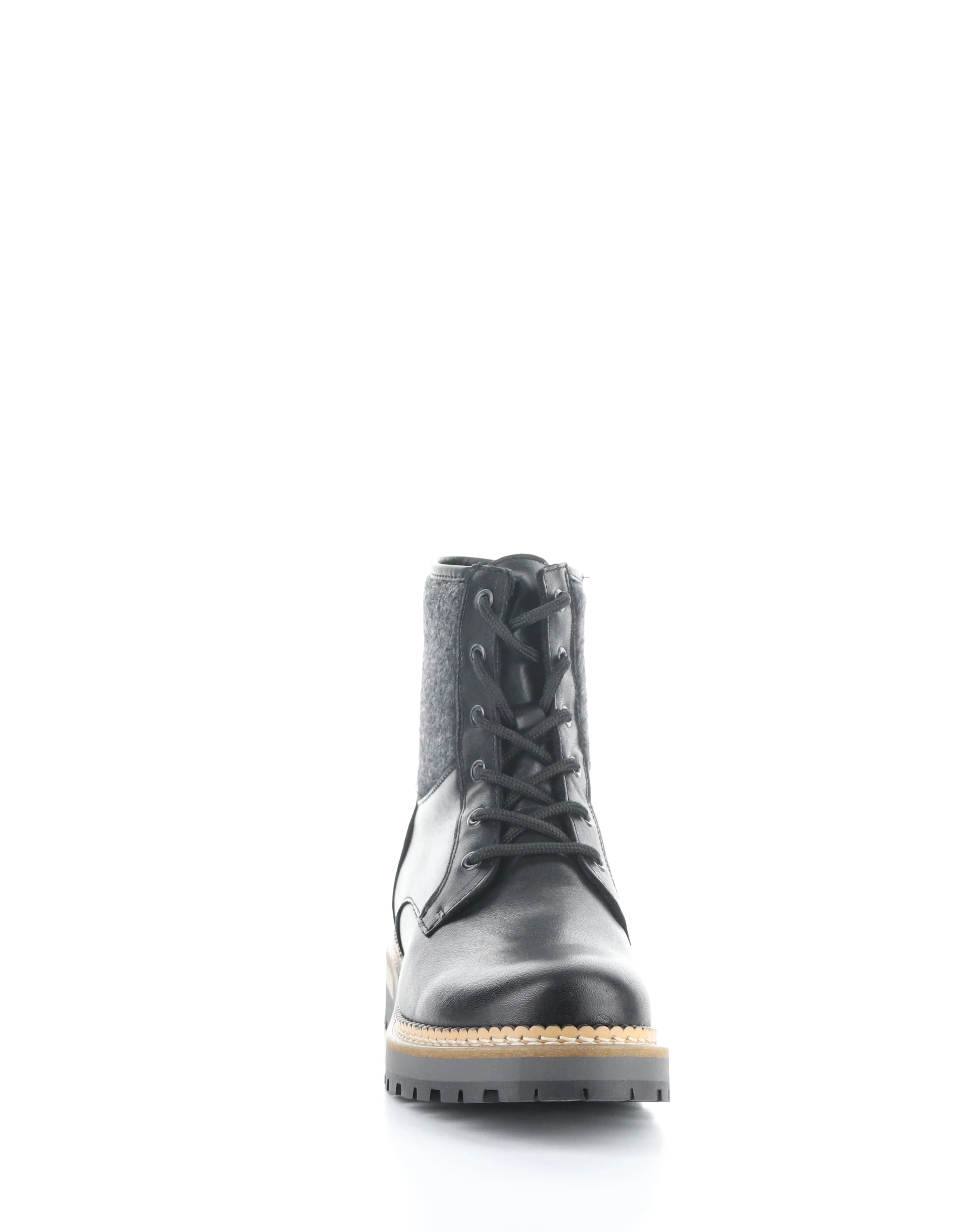 ASTRA BLACK/CINZA Round Toe Boots