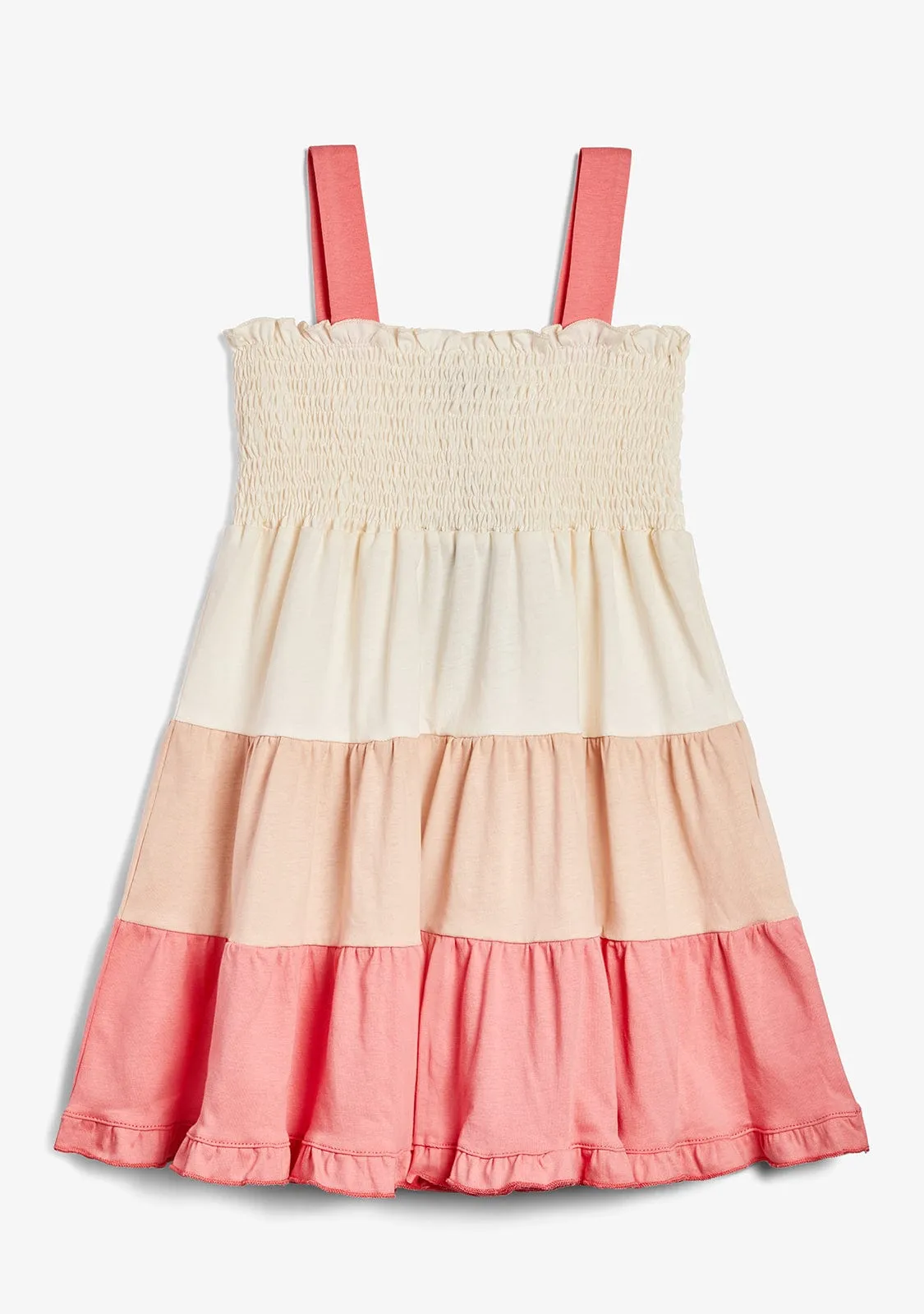 Beige Block Dress