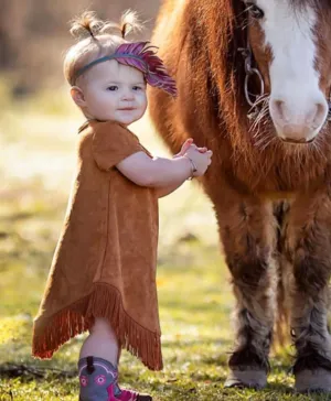 Brown Suede Fringe Dress Baby (0-18M)