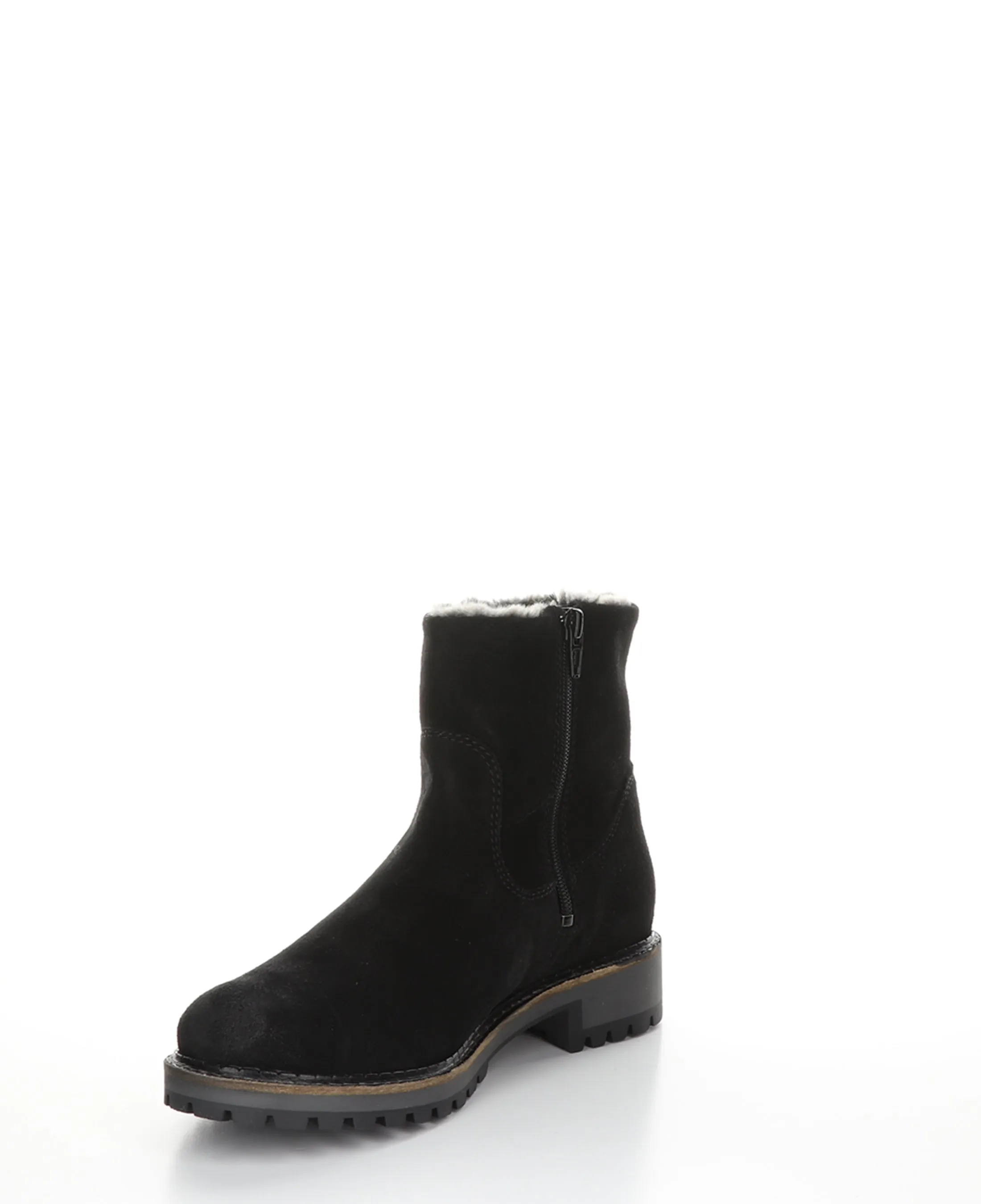 CALIB Black Zip Up Boots|CALIB Bottes avec Fermeture Zipp��e in Noir
