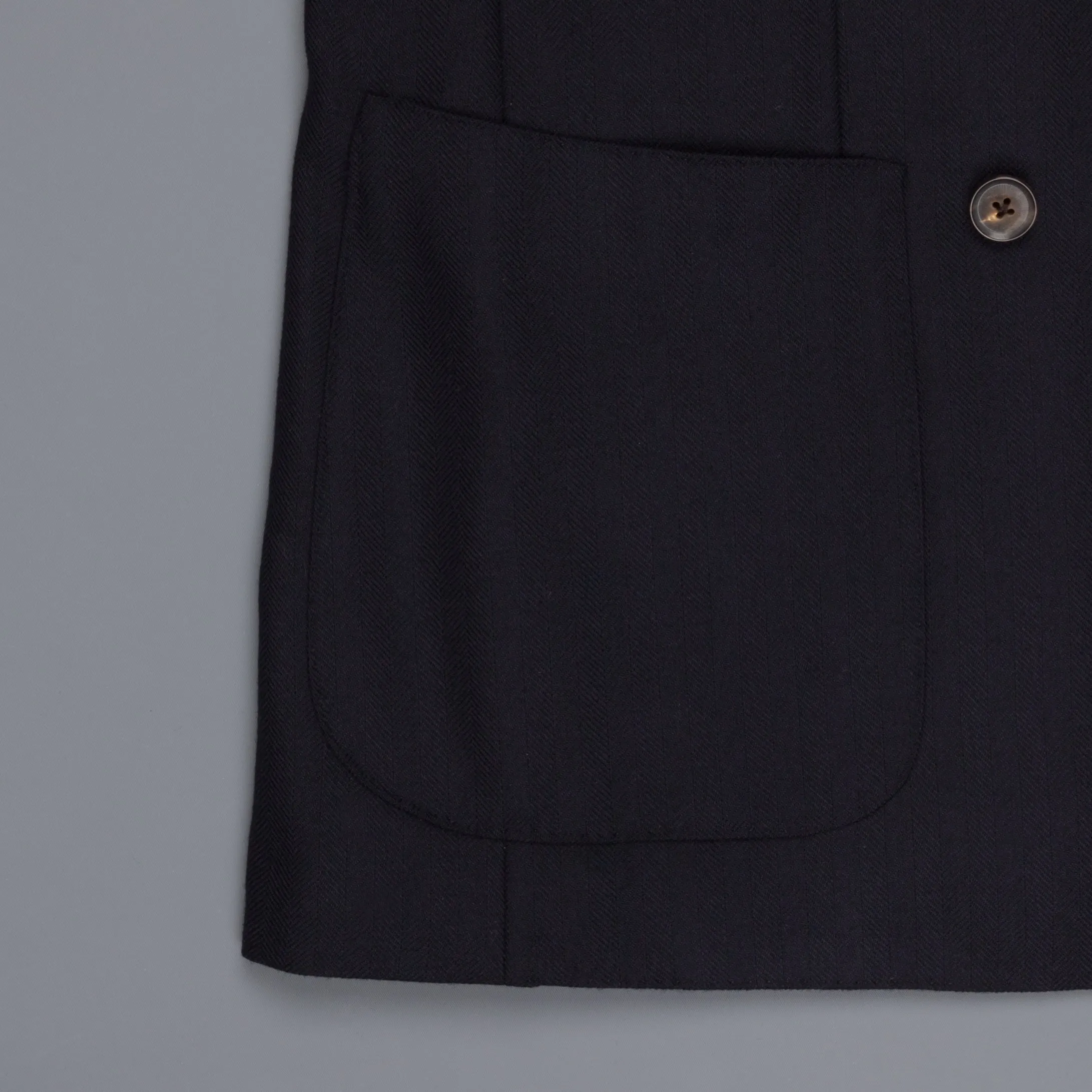 Caruso Aida drop 8 herringbone wool jacket