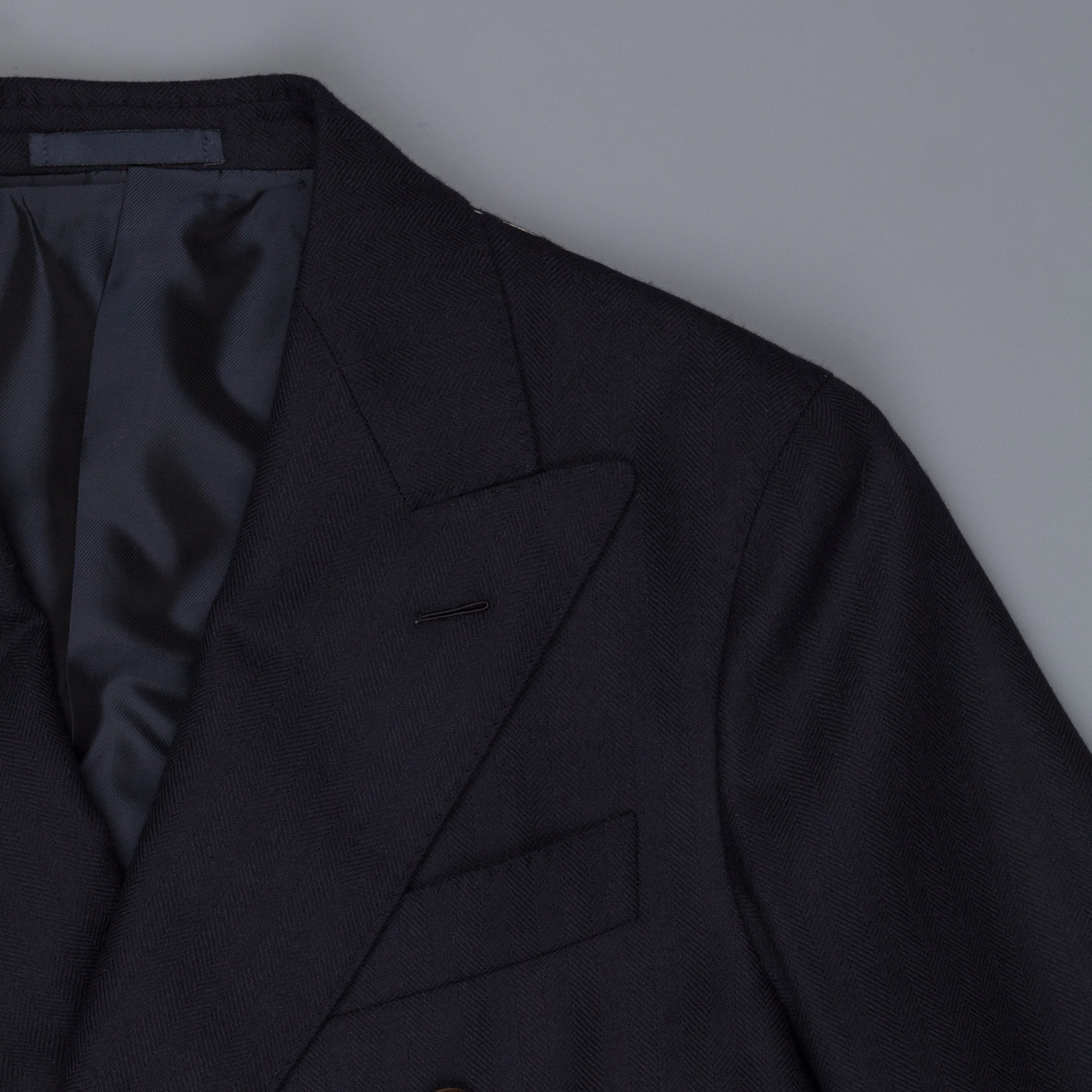 Caruso Aida drop 8 herringbone wool jacket