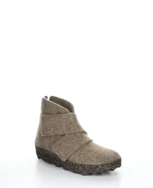 CASE L Taupe Velcro Boots