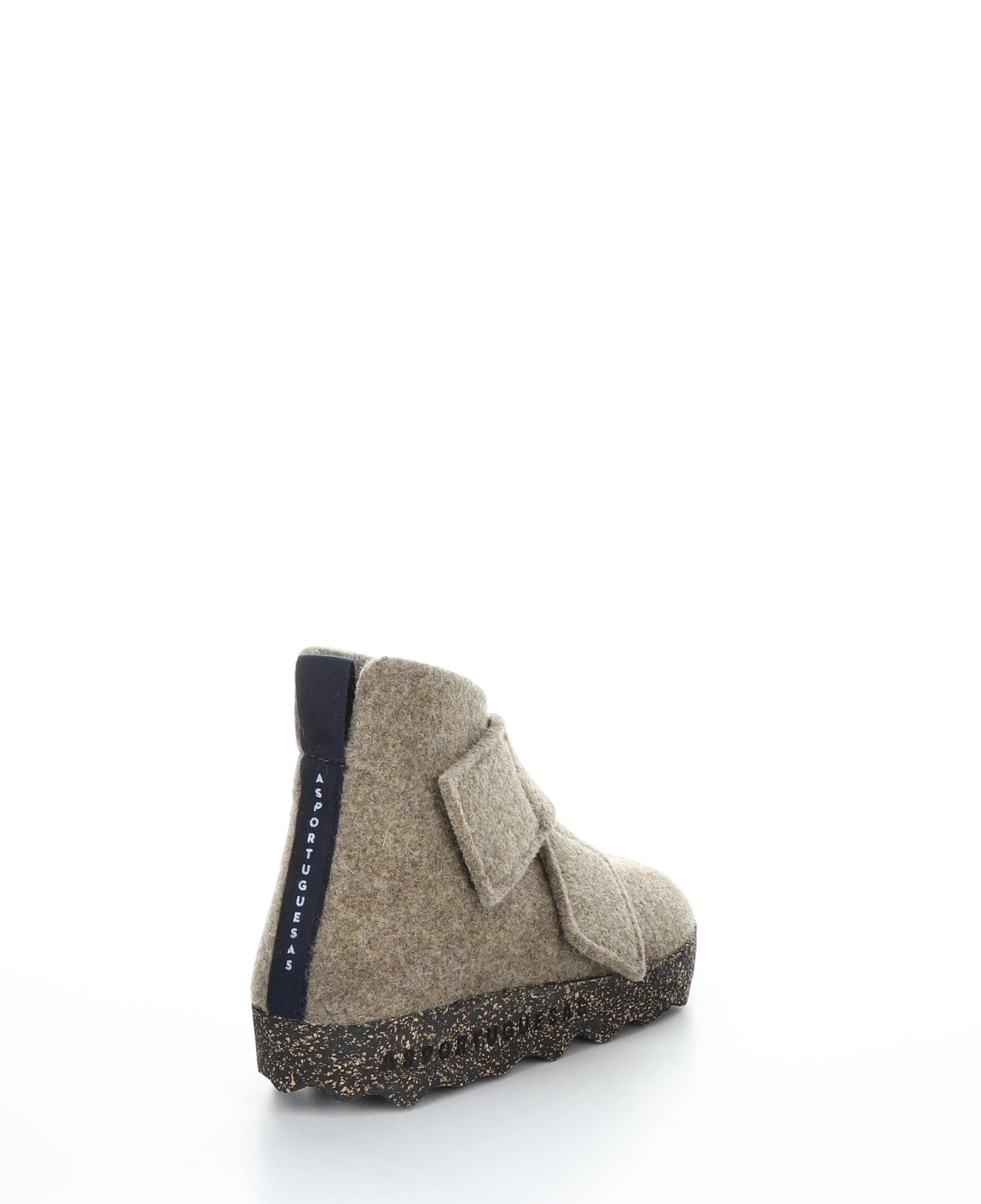 CASE L Taupe Velcro Boots