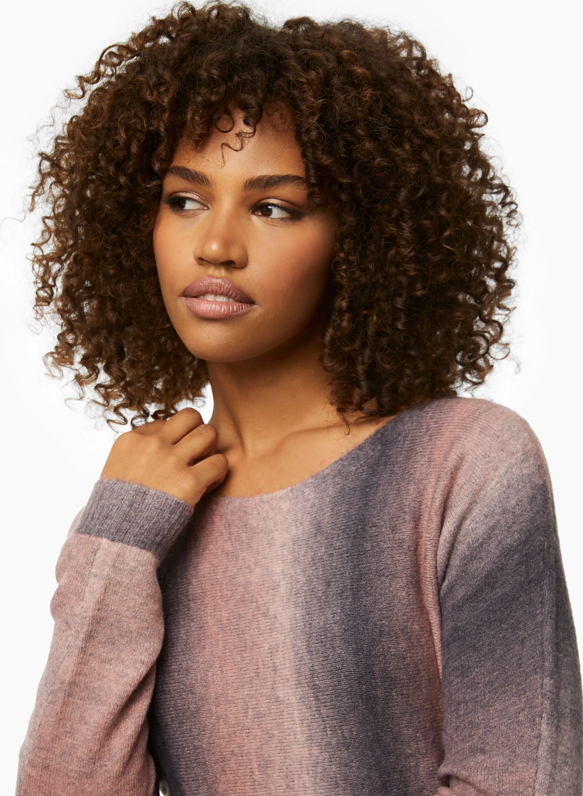 Charlie B - Ombré Boat Neck Sweater