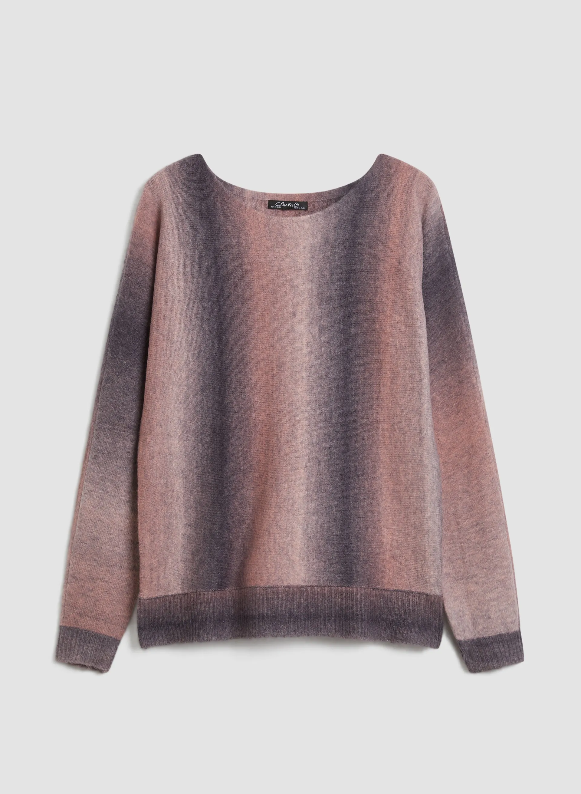 Charlie B - Ombré Boat Neck Sweater