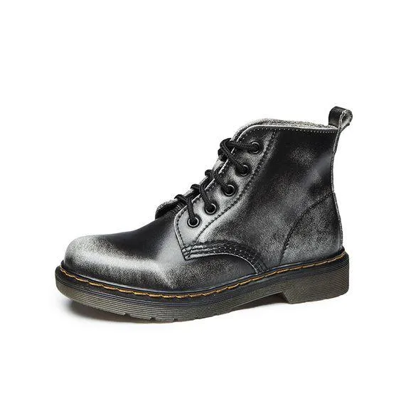 Couples British Trend Leather Martin Boots