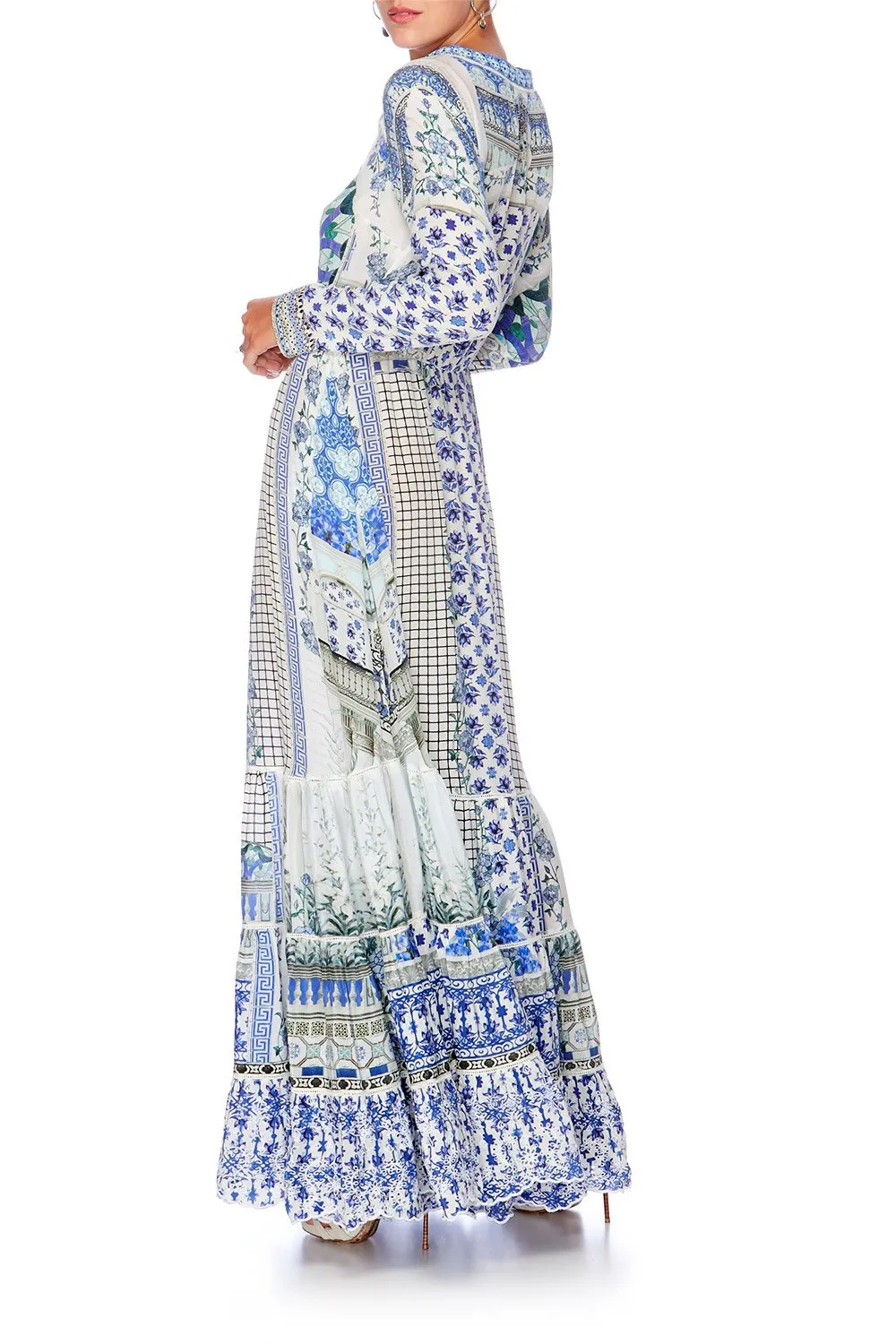CROSS FRONT MAXI DRESS SALVADOR SUMMER