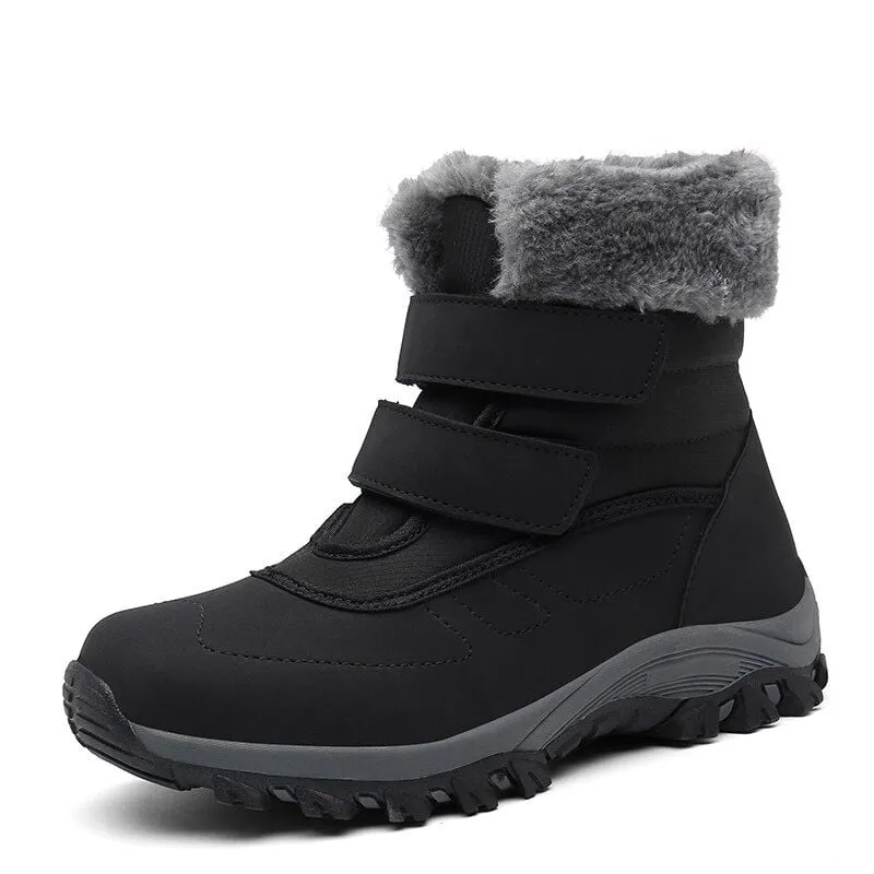 Cuzcare Orthopedic Boots For Women Thick Fur Waterproof Cozy Padded Outdoor Boots