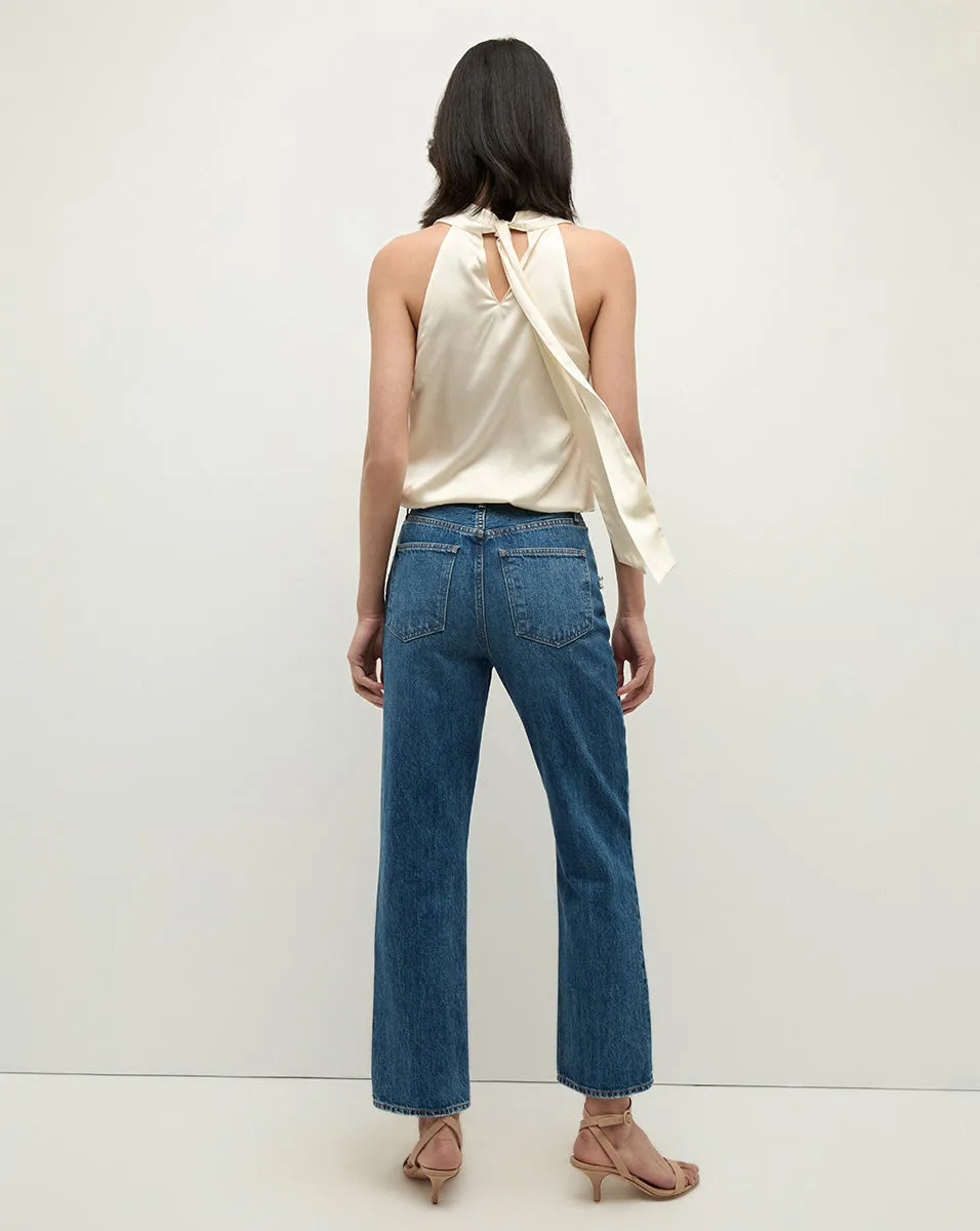 Daniela Embellished Straight-Leg Jean