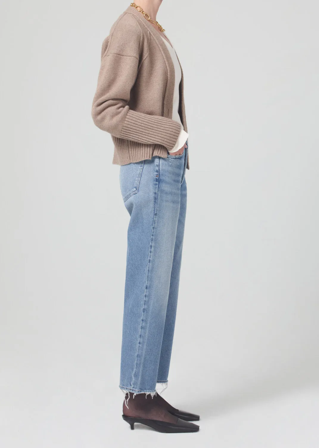 Emery Crop Relaxed Straight in Crescent