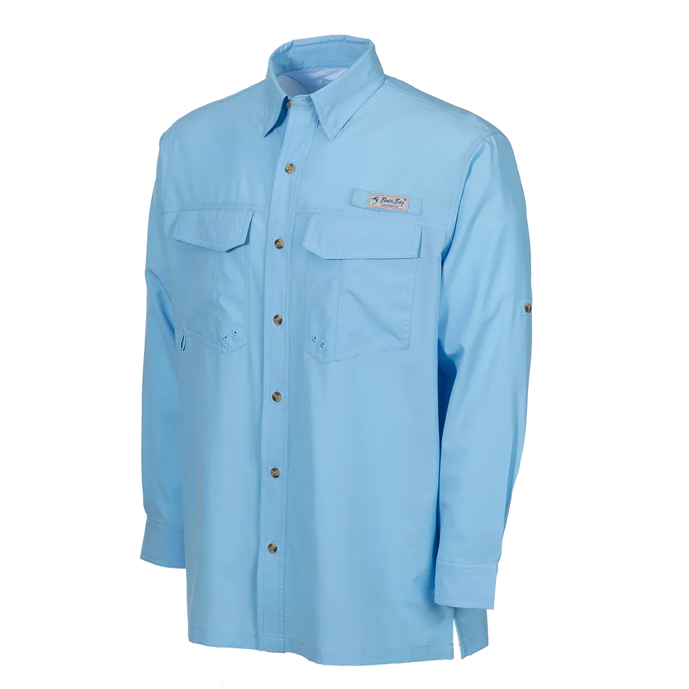Flats V Men's Long Sleeve Shirt Featuring BloodGuard Plus