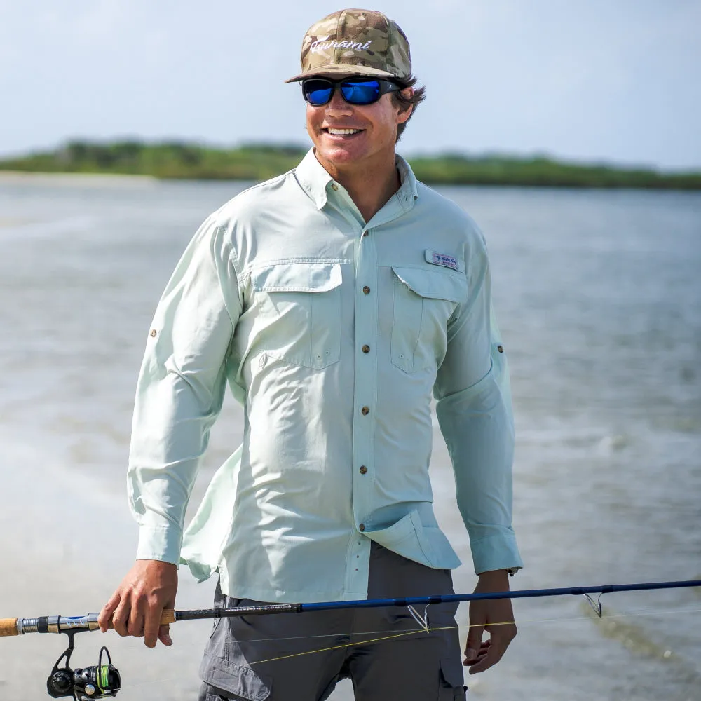 Flats V Men's Long Sleeve Shirt Featuring BloodGuard Plus