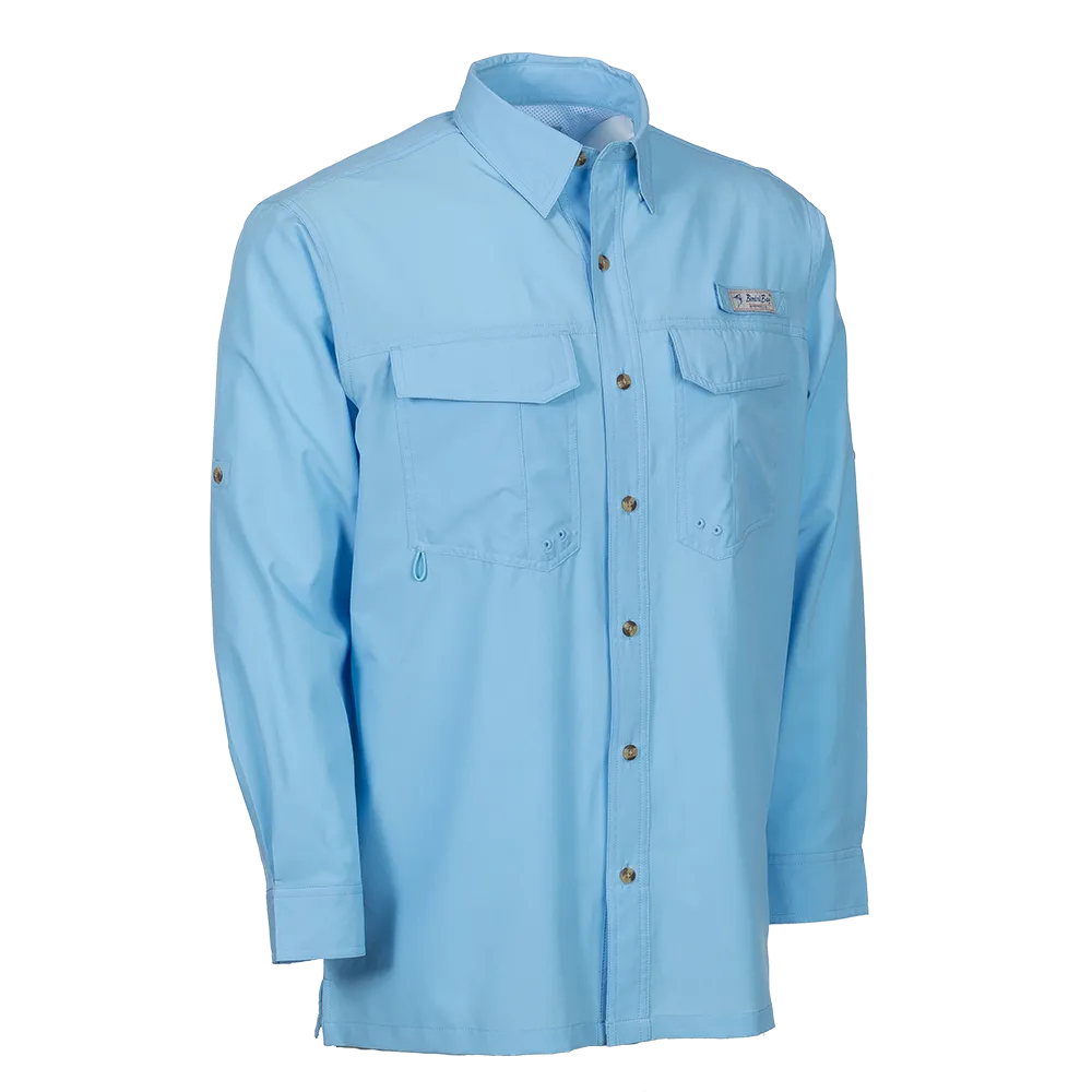 Flats V Men's Long Sleeve Shirt Featuring BloodGuard Plus