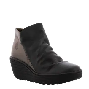 Fly London Women's Yip Boots- Black/ Grey