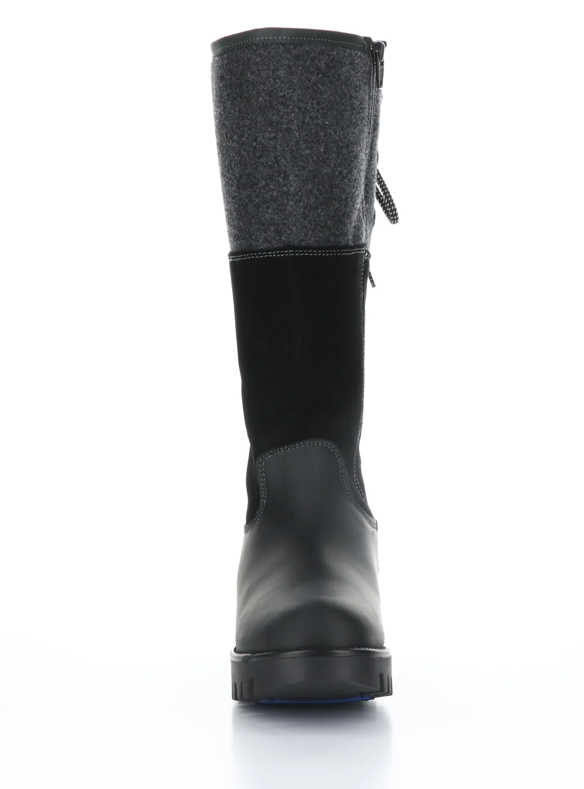 GOOSE PRIMA Black/Black Zip Up Boots