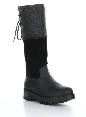 GOOSE PRIMA Black/Black Zip Up Boots