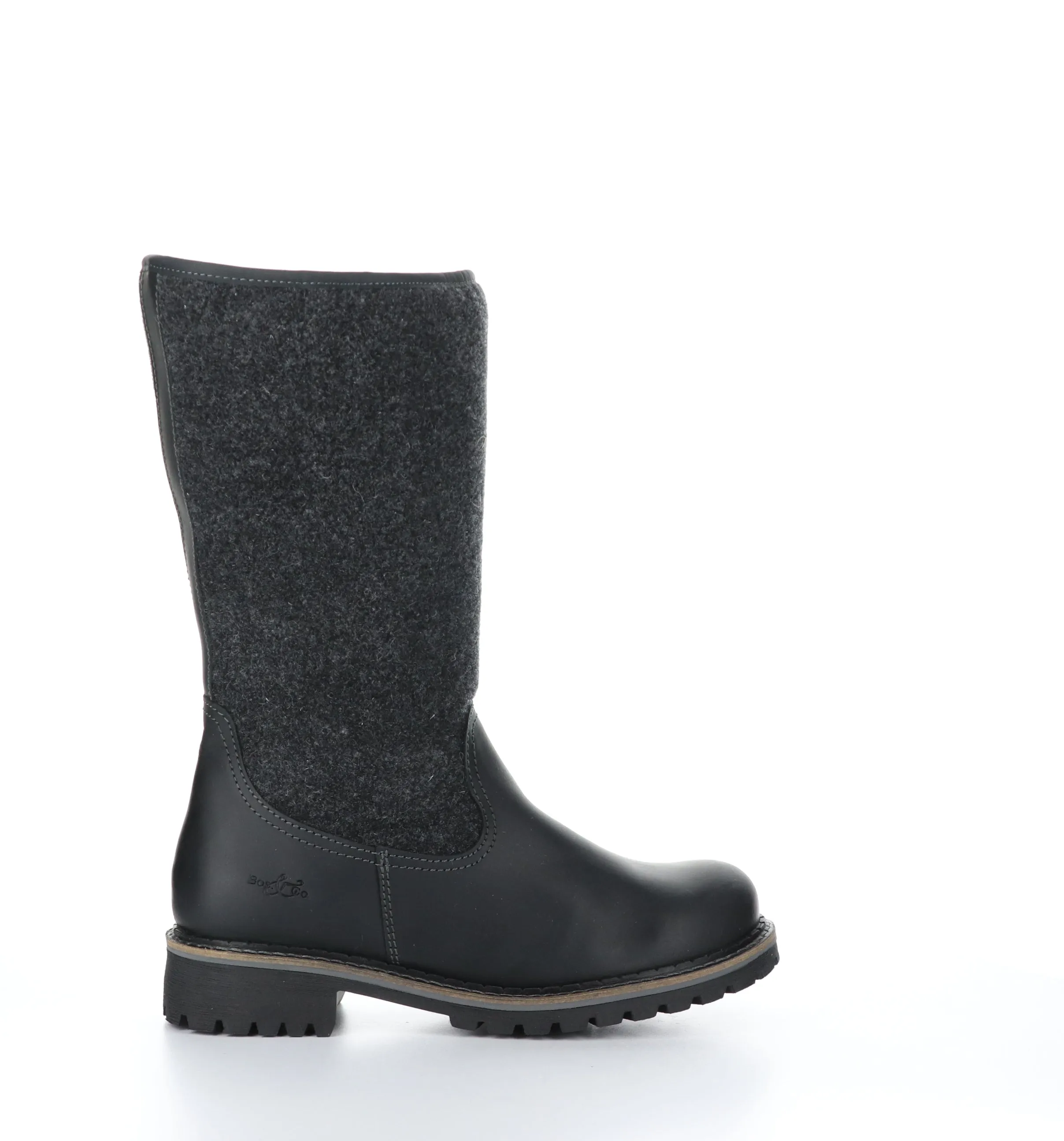 HANAH Black Round Toe Boots