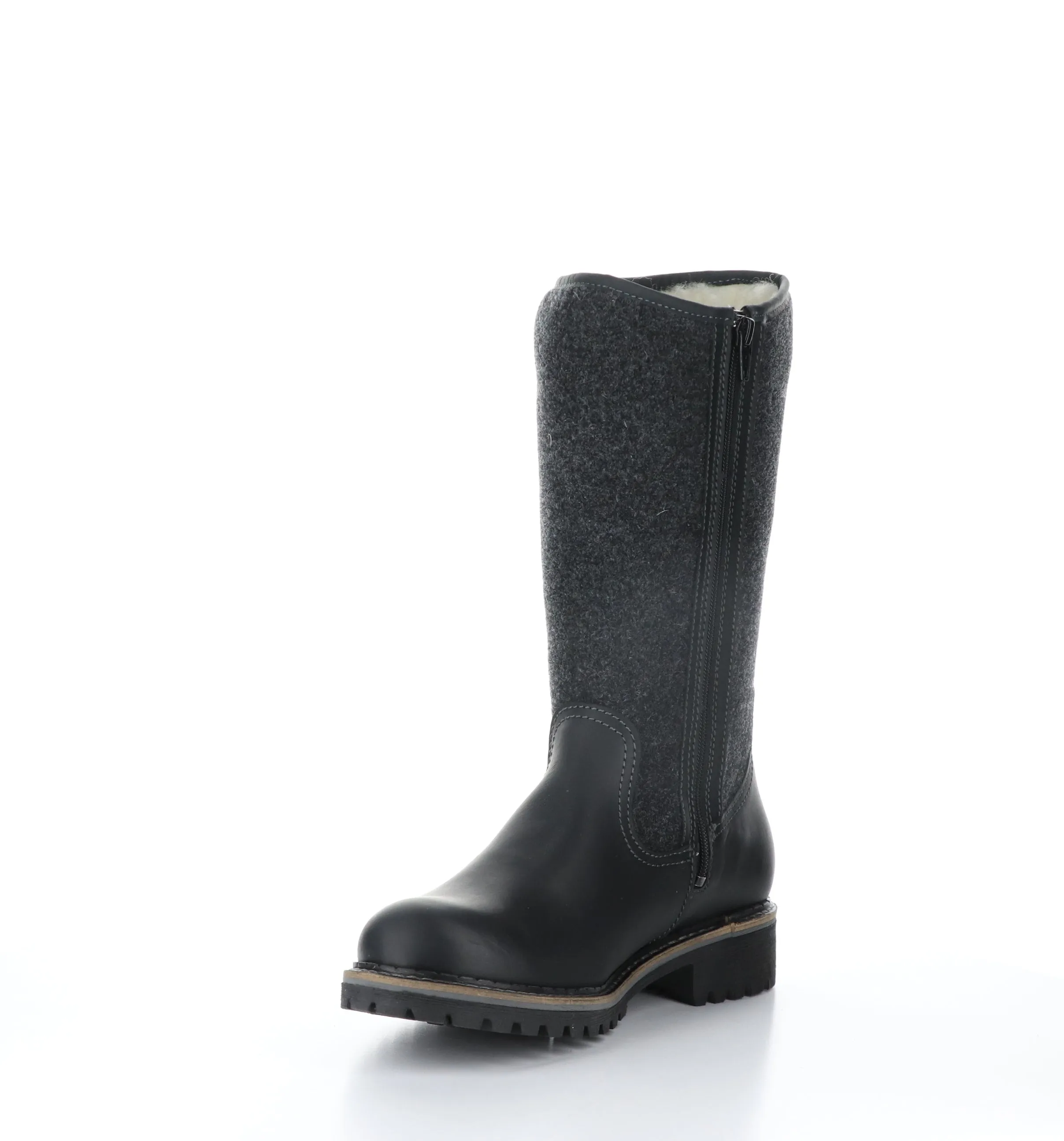 HANAH Black Round Toe Boots