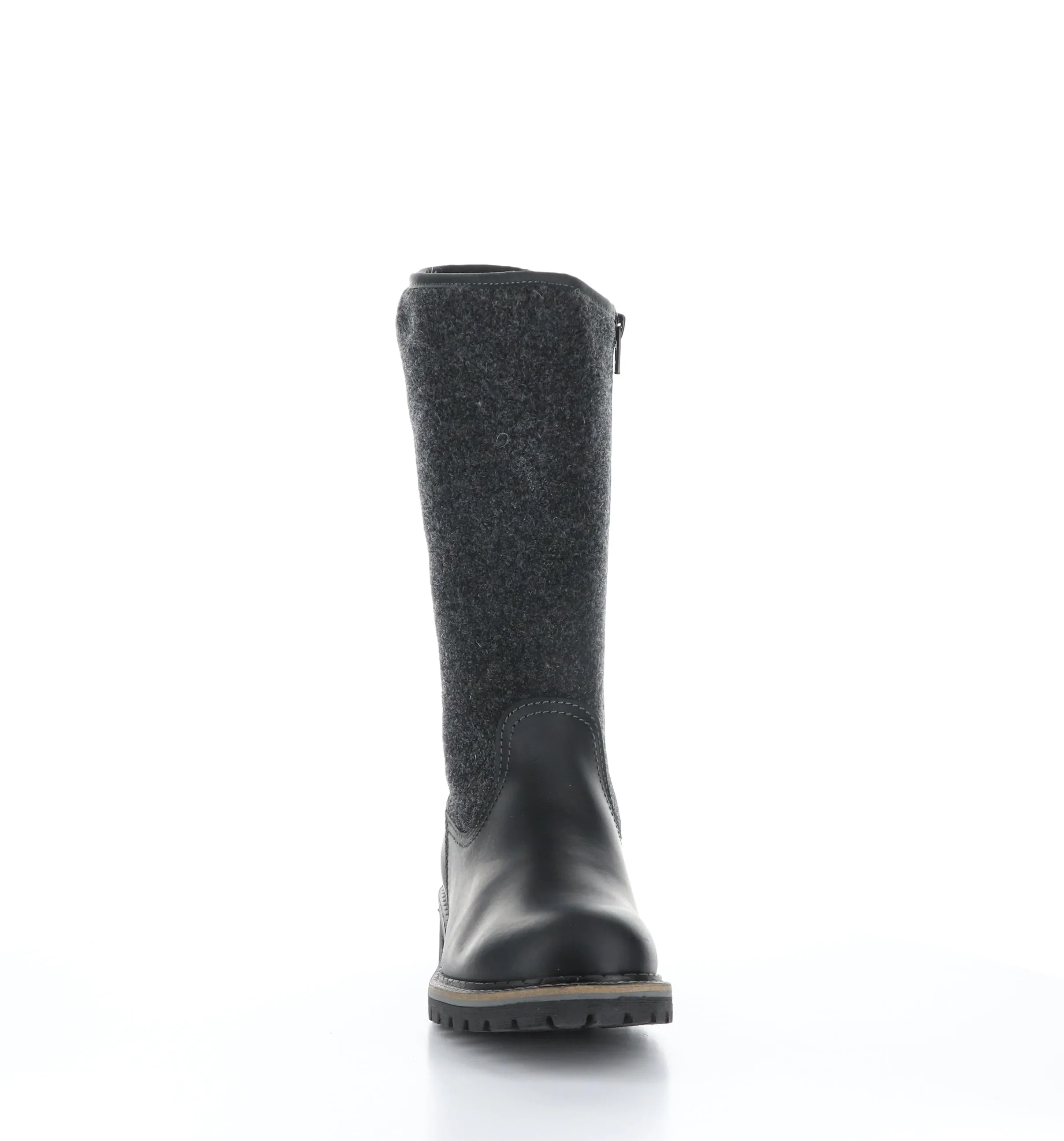 HANAH Black Round Toe Boots