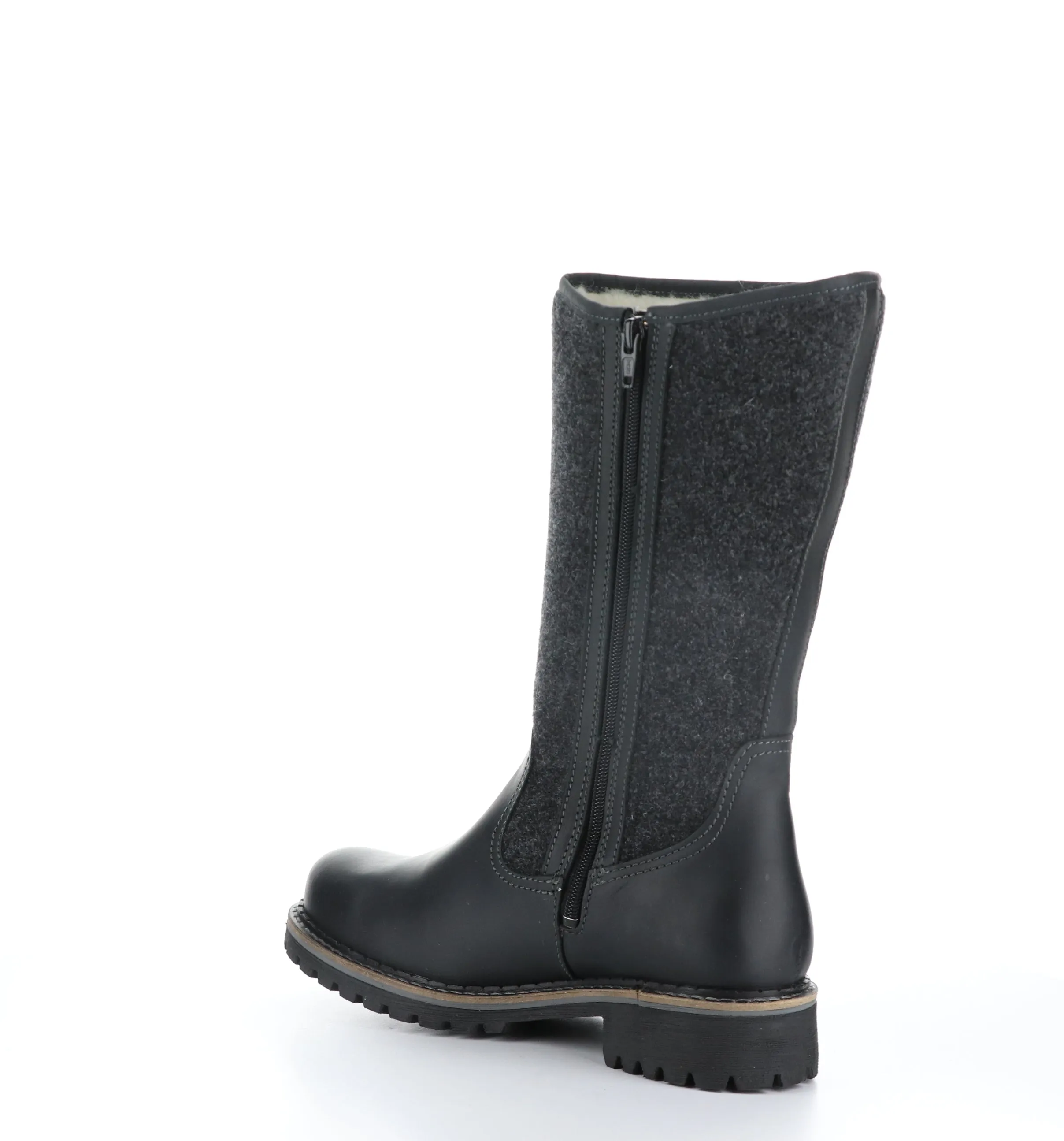 HANAH Black Round Toe Boots