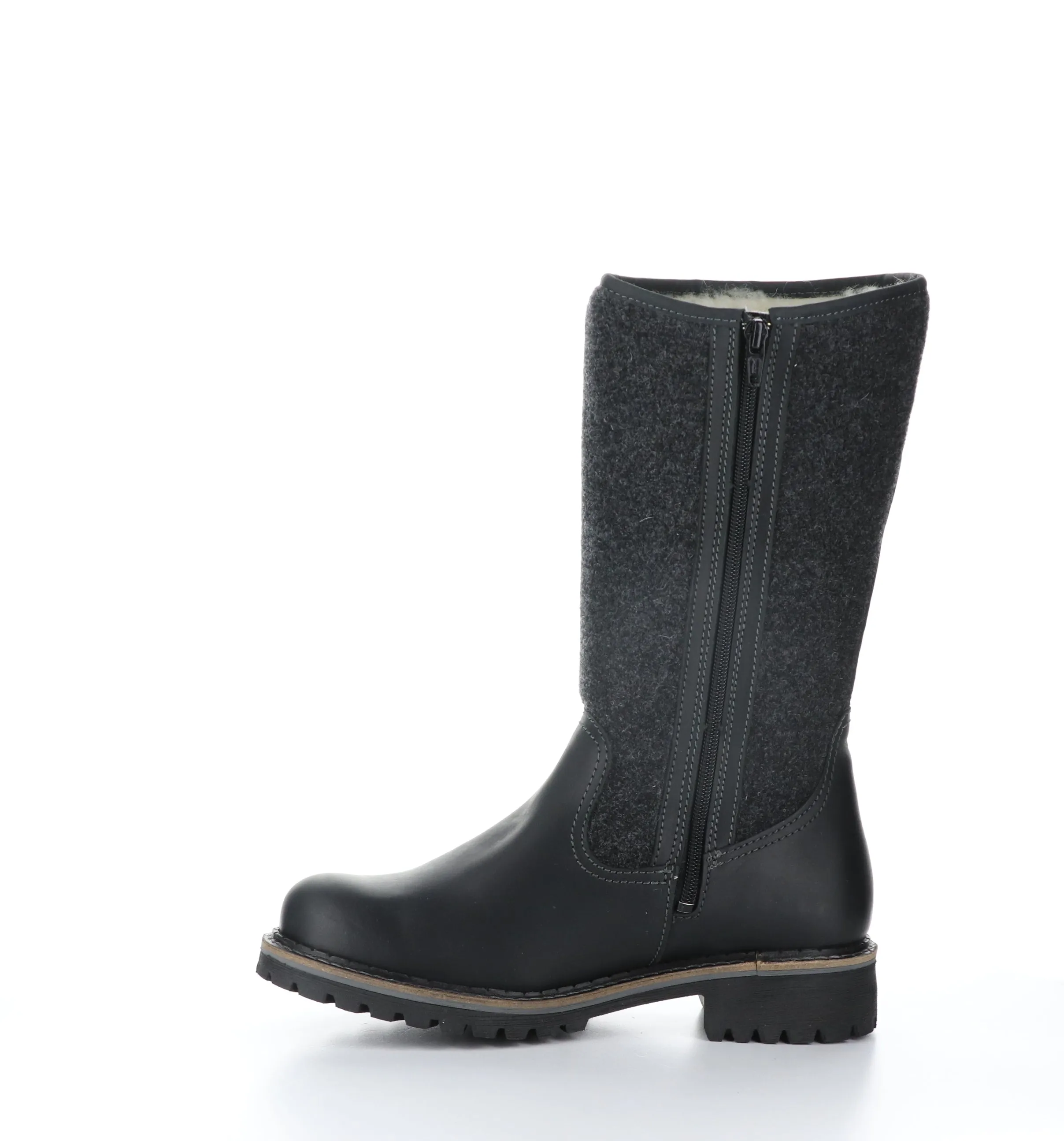 HANAH Black Round Toe Boots