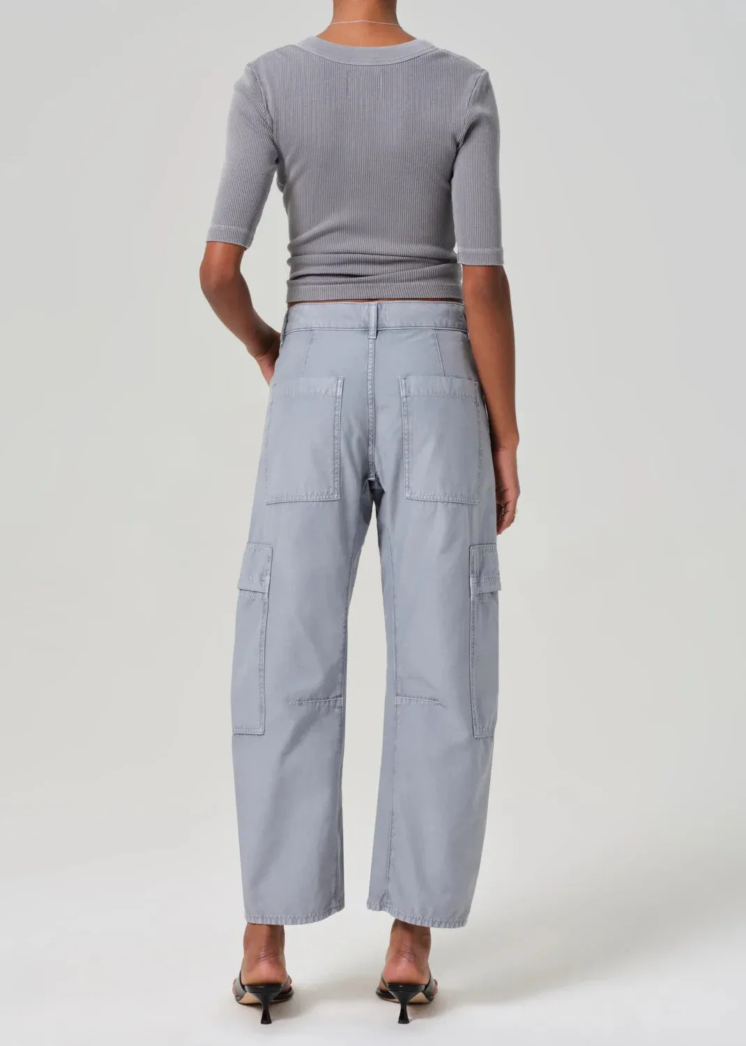 Hematite Low Slung Marcelle Easy Cargo Pant