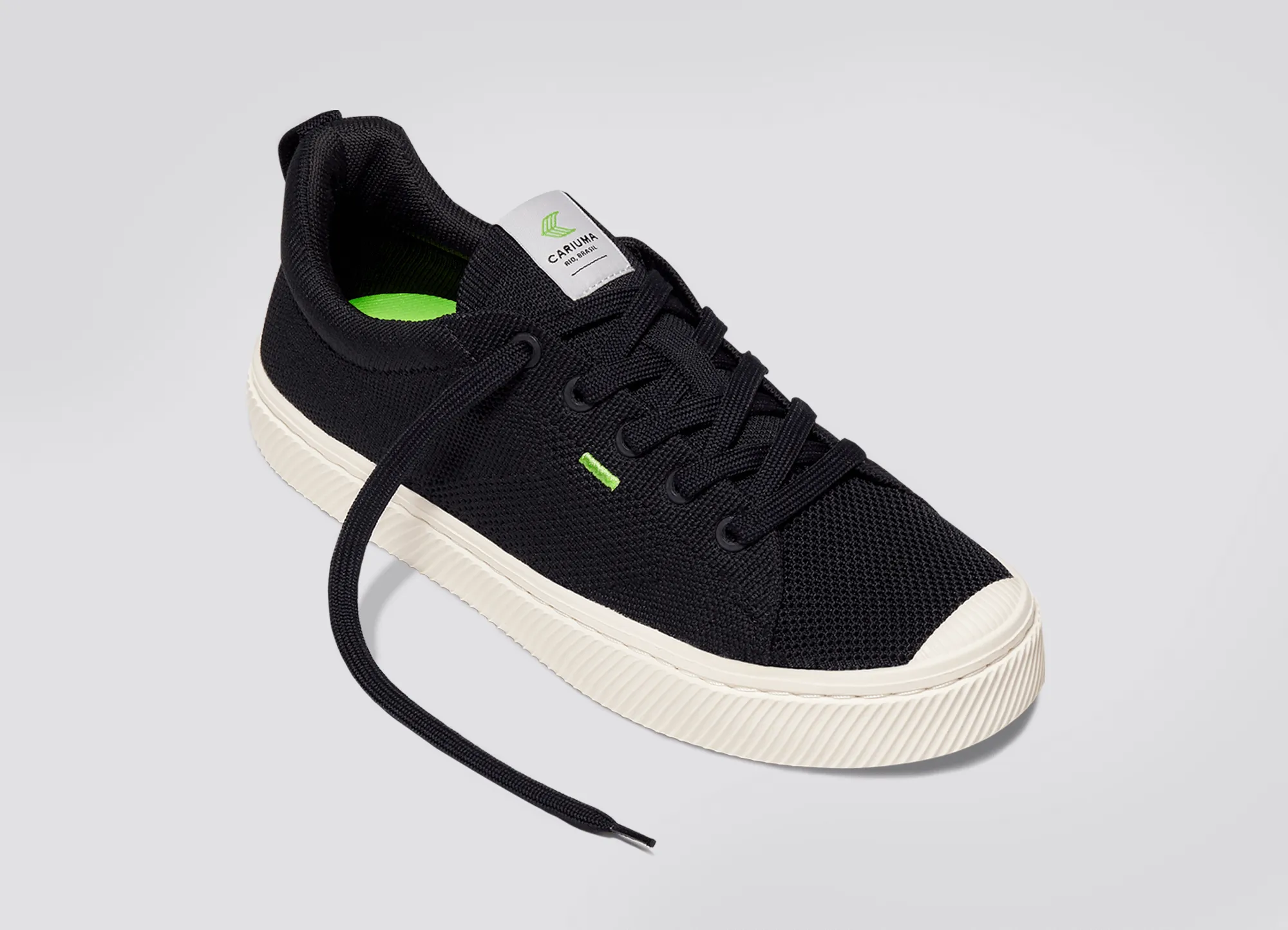 IBI Low Black Knit Sneaker Women