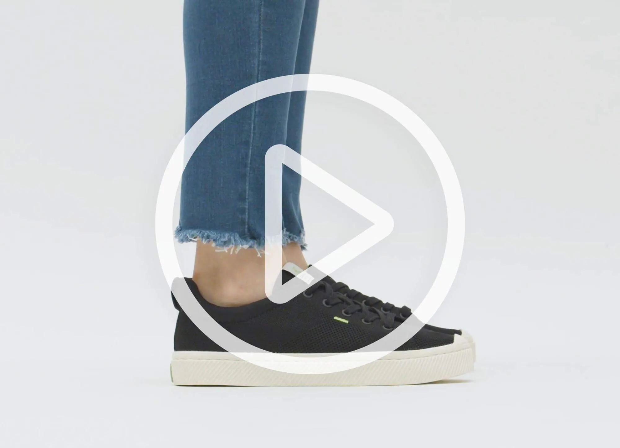 IBI Low Black Knit Sneaker Women