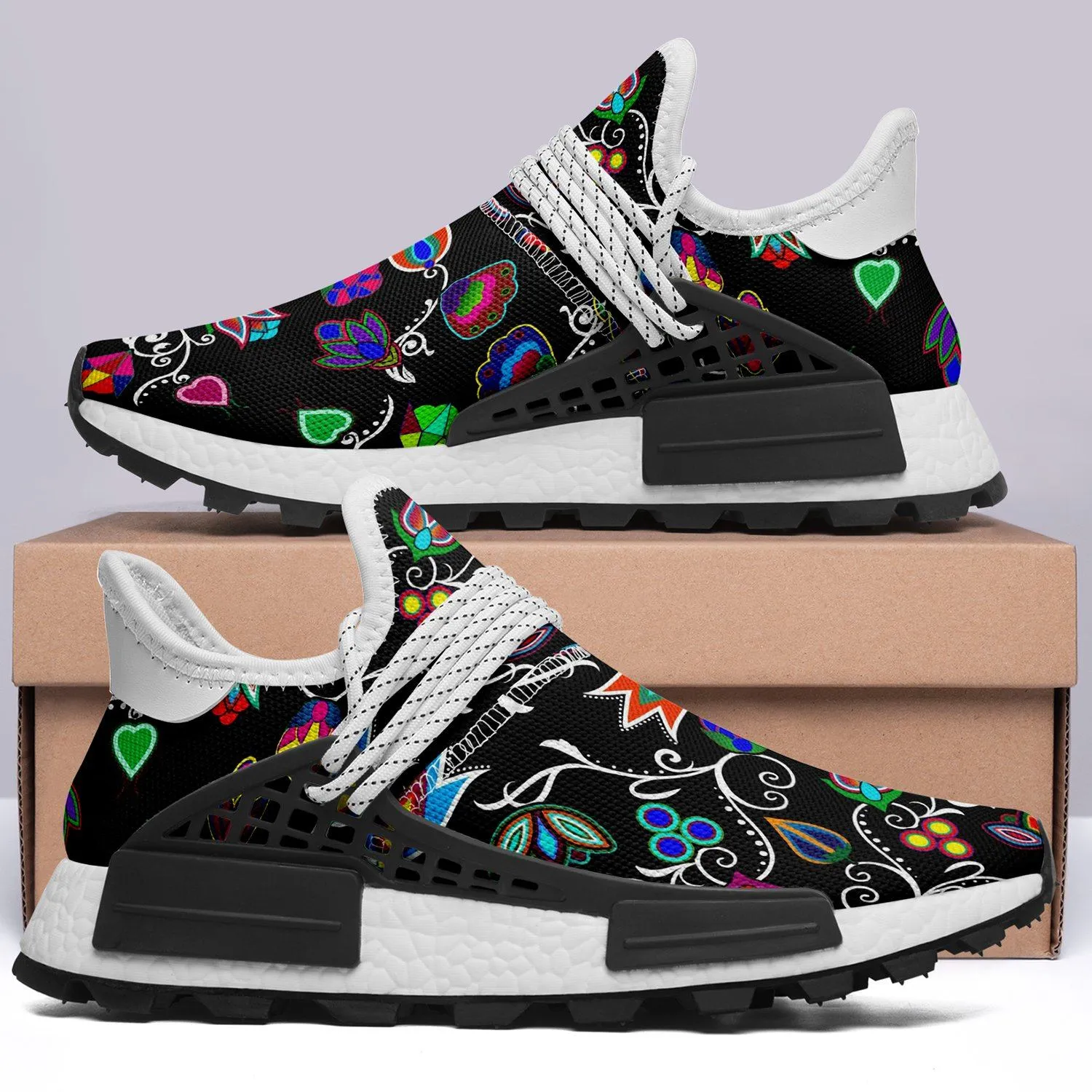 Indigenous Paisley Black Okaki Sneakers