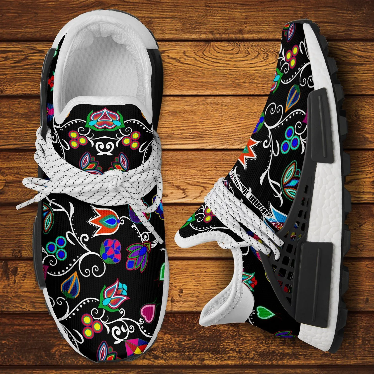 Indigenous Paisley Black Okaki Sneakers