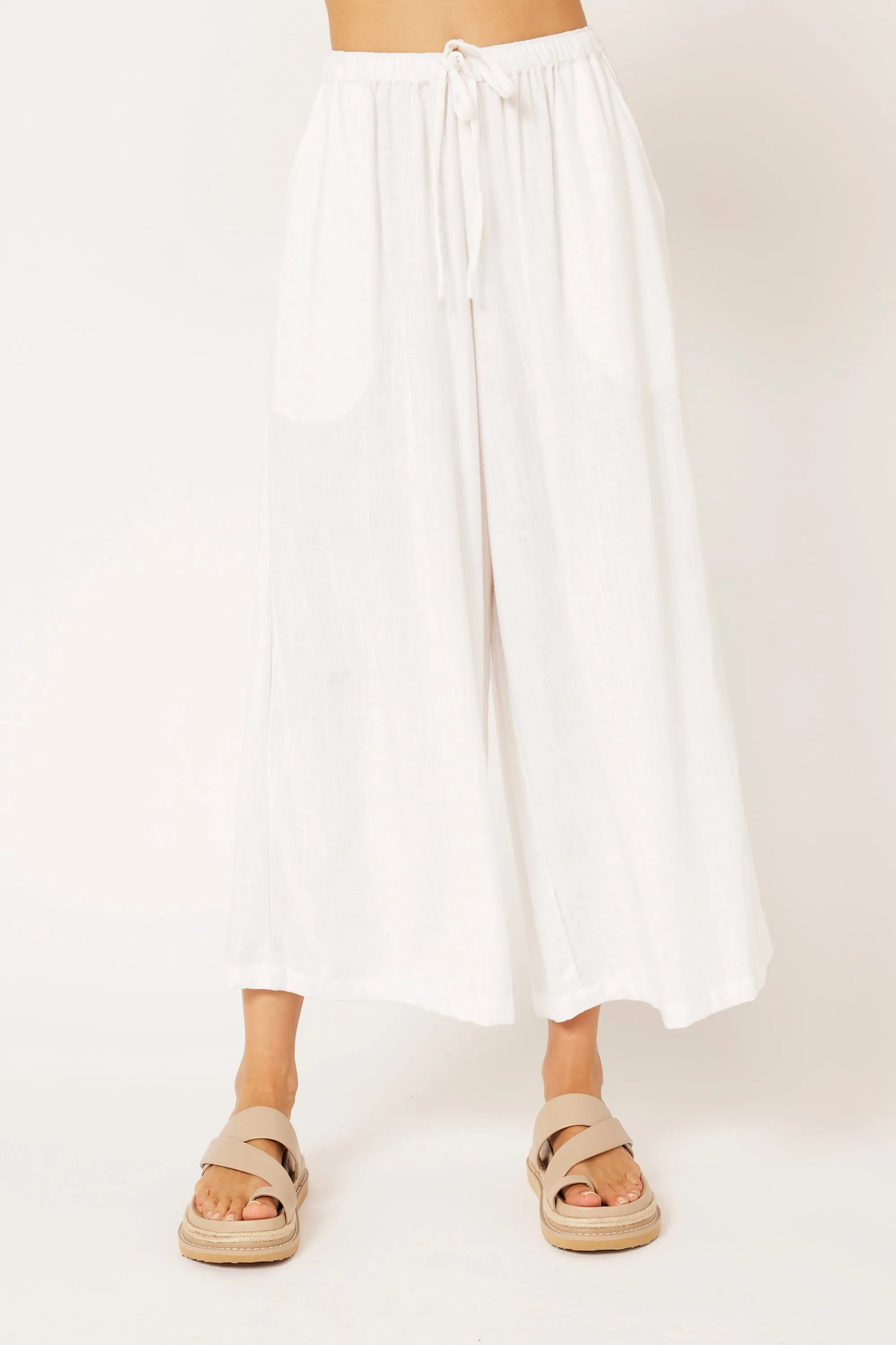 Island Pant | Off White | Linen Viscose