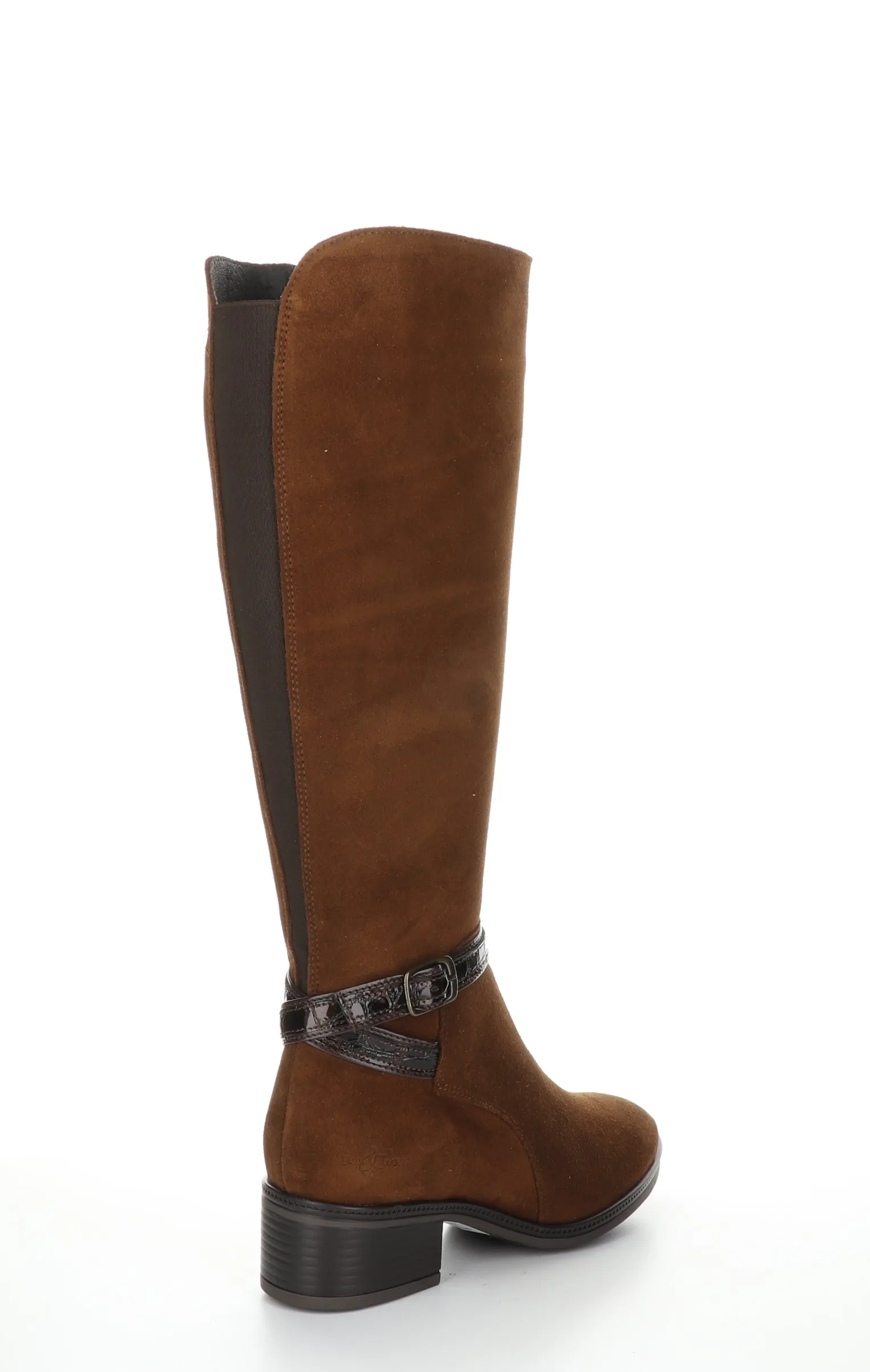 JADE Nut/Dk Brown Zip Up Boots