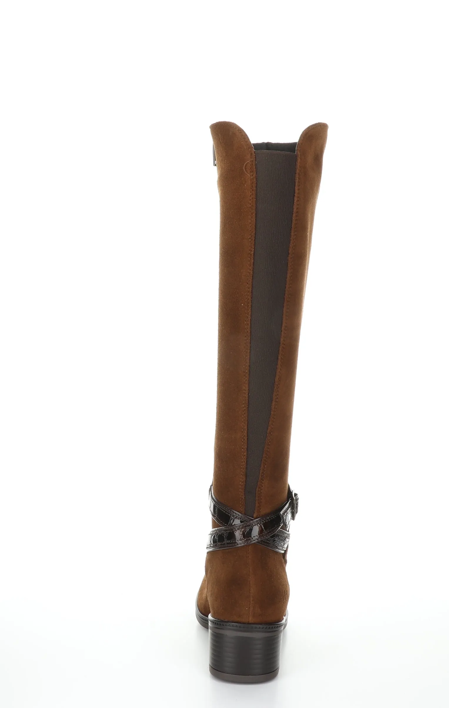 JADE Nut/Dk Brown Zip Up Boots