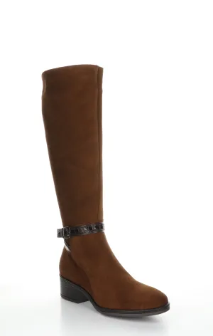 JADE Nut/Dk Brown Zip Up Boots