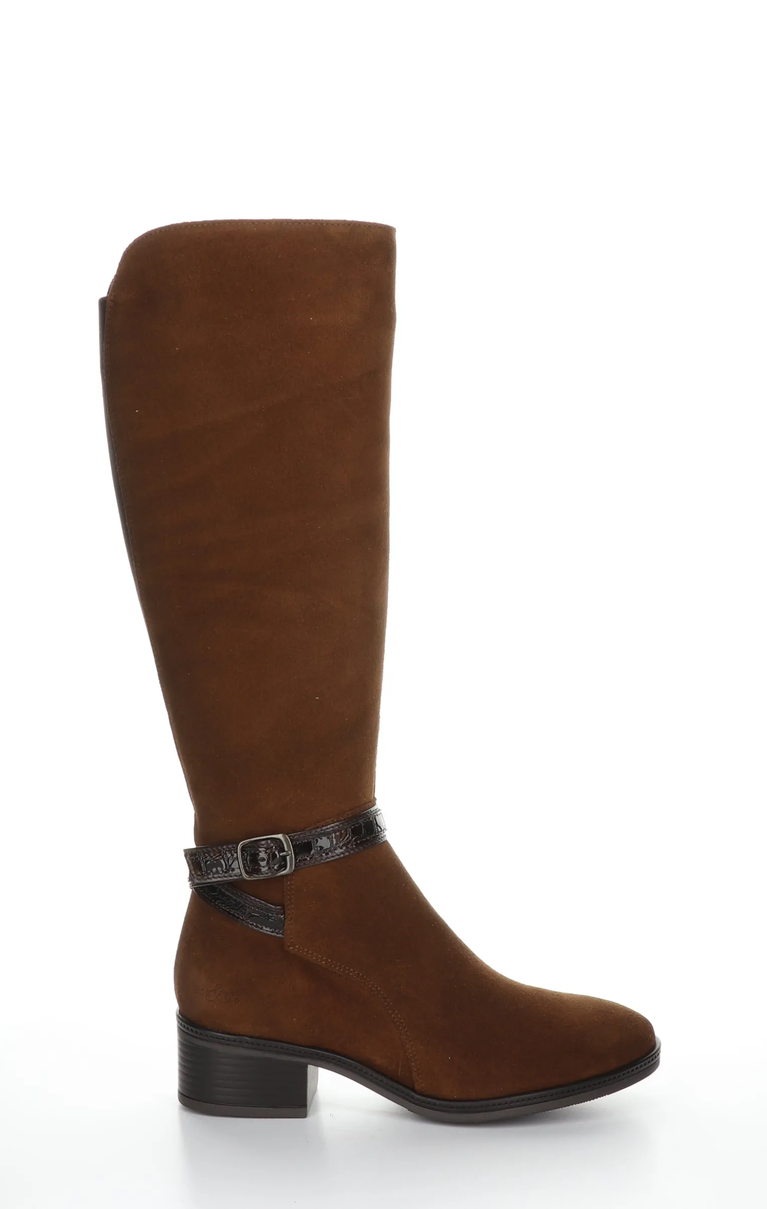 JADE Nut/Dk Brown Zip Up Boots