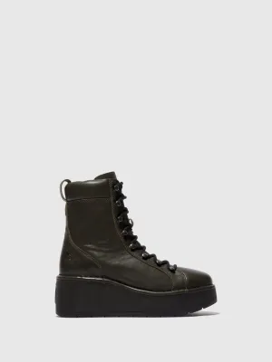 Lace-up Ankle Boots HAND247FLY DK. GREEN