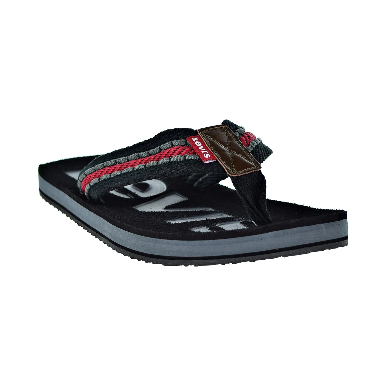 Levis Kyle Casual Men's Sandals Black/Grey/Red