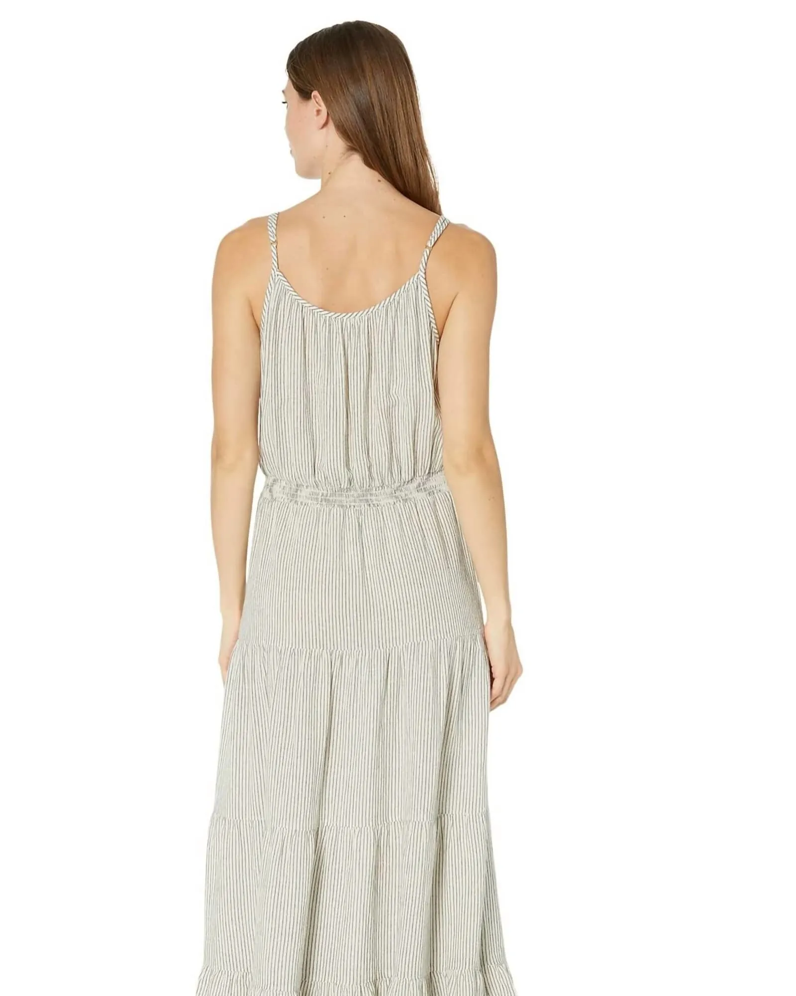 Linen Luna Maxi in Black Stripe | Black Stripe