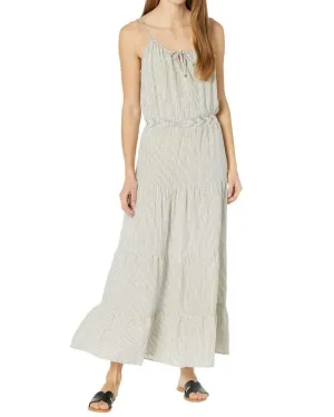 Linen Luna Maxi in Black Stripe | Black Stripe