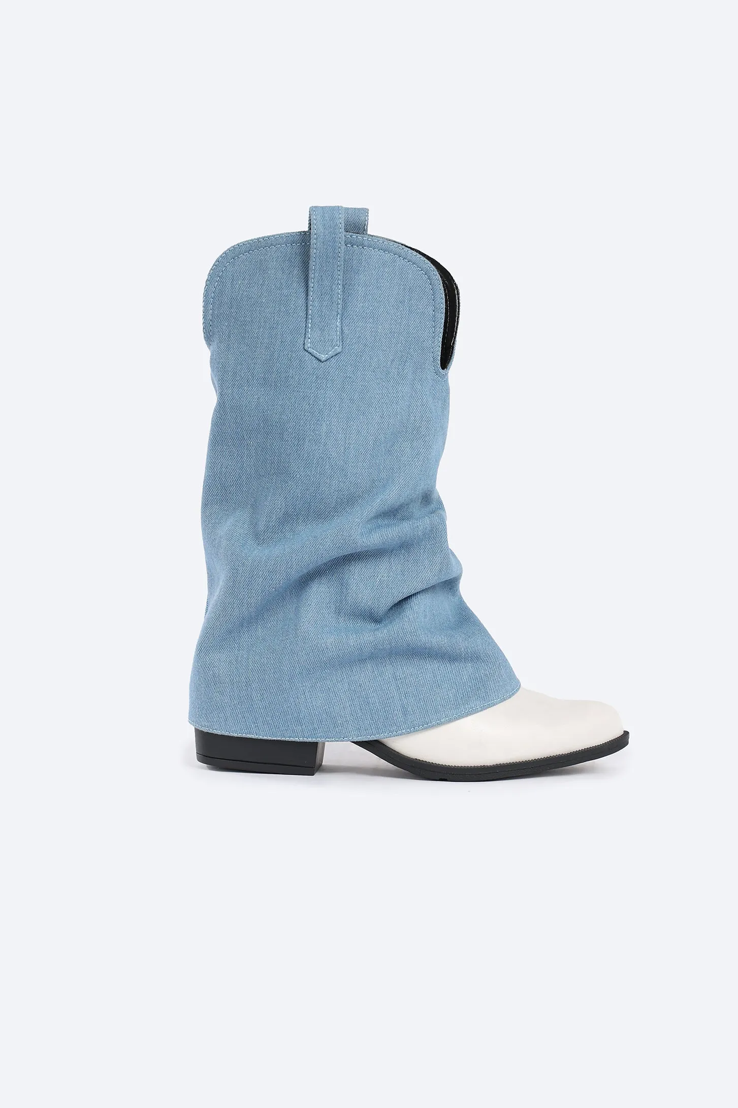 LUXE GLOW BOOTS - DENIM