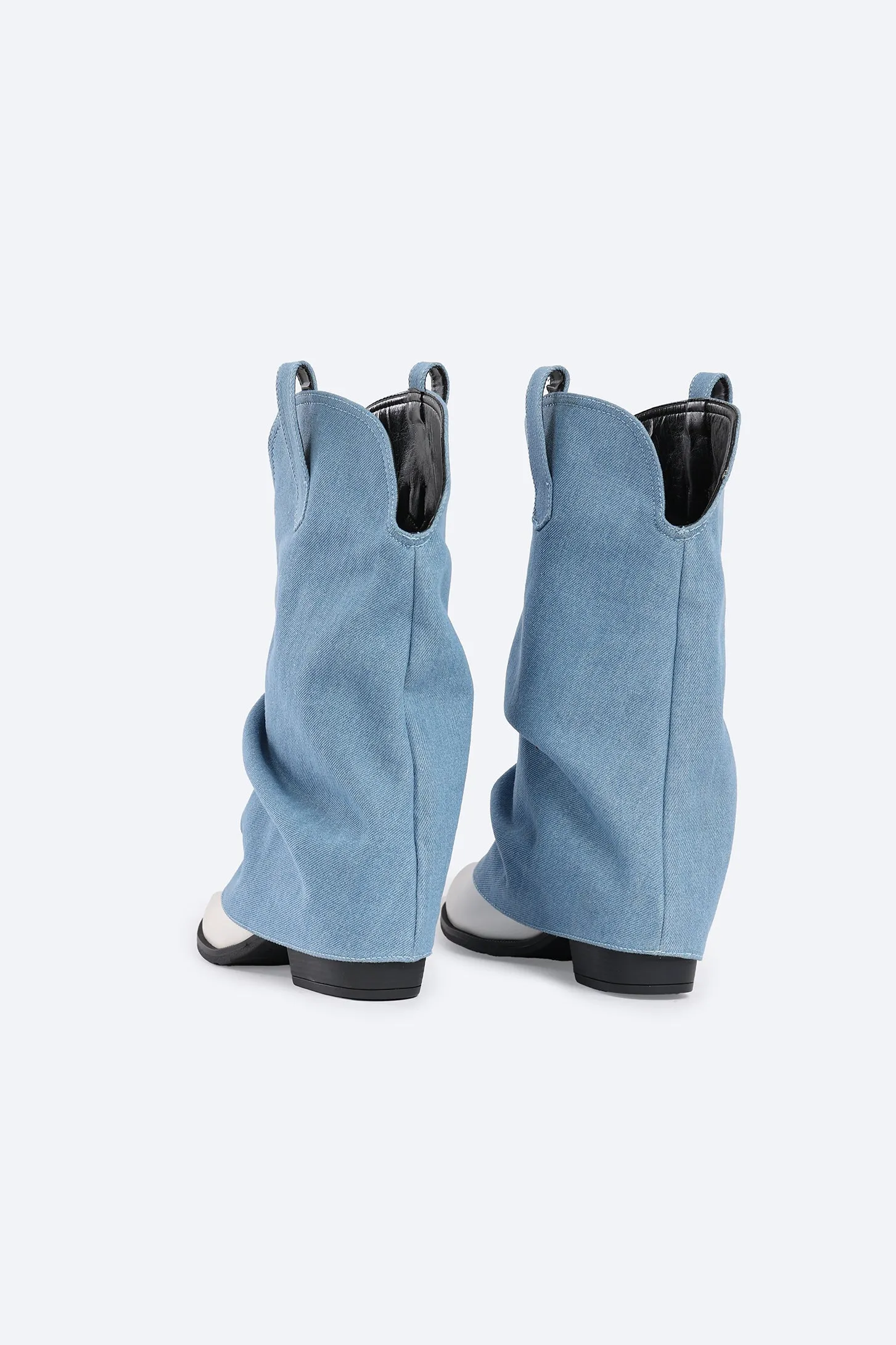 LUXE GLOW BOOTS - DENIM