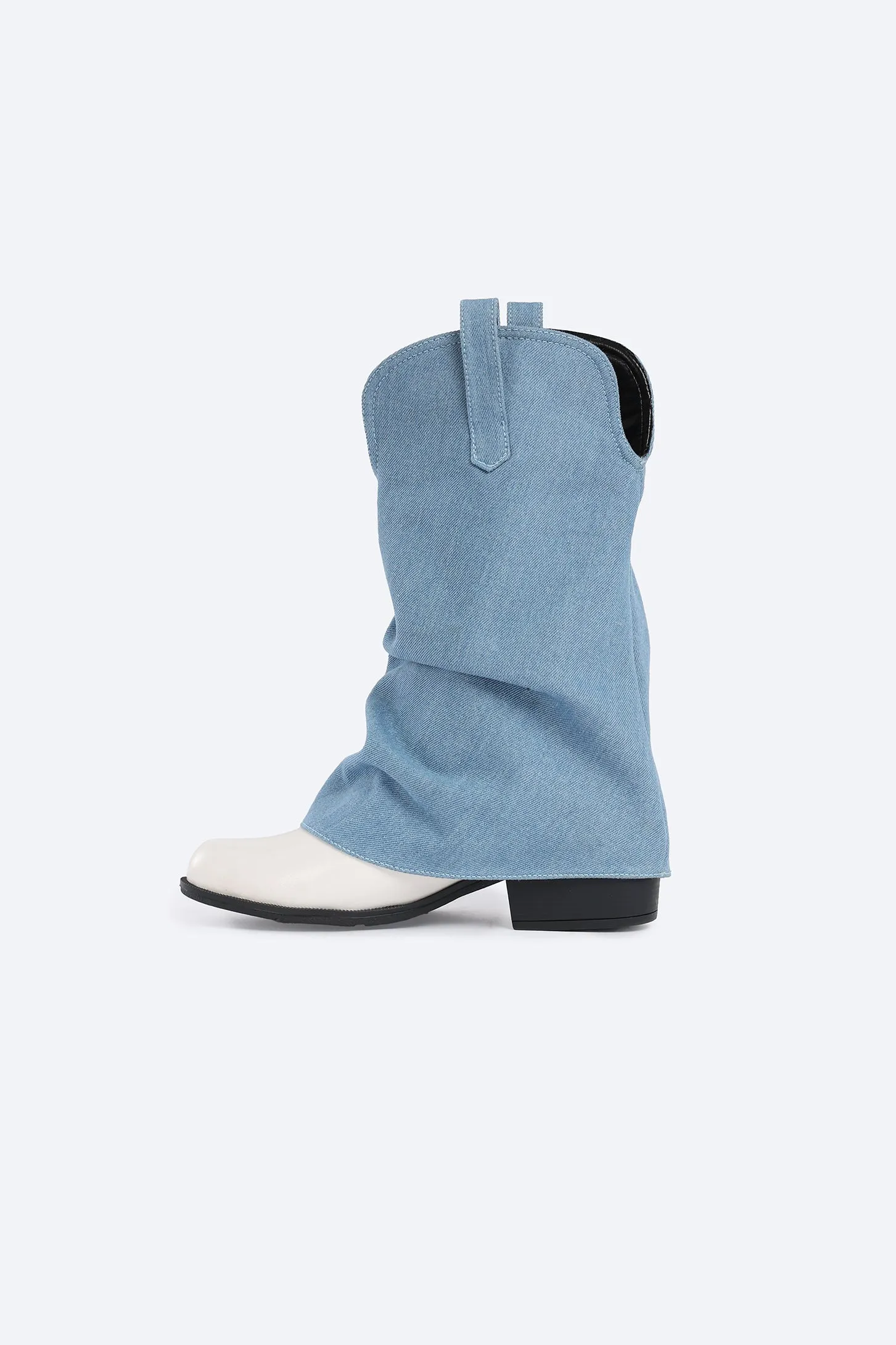 LUXE GLOW BOOTS - DENIM