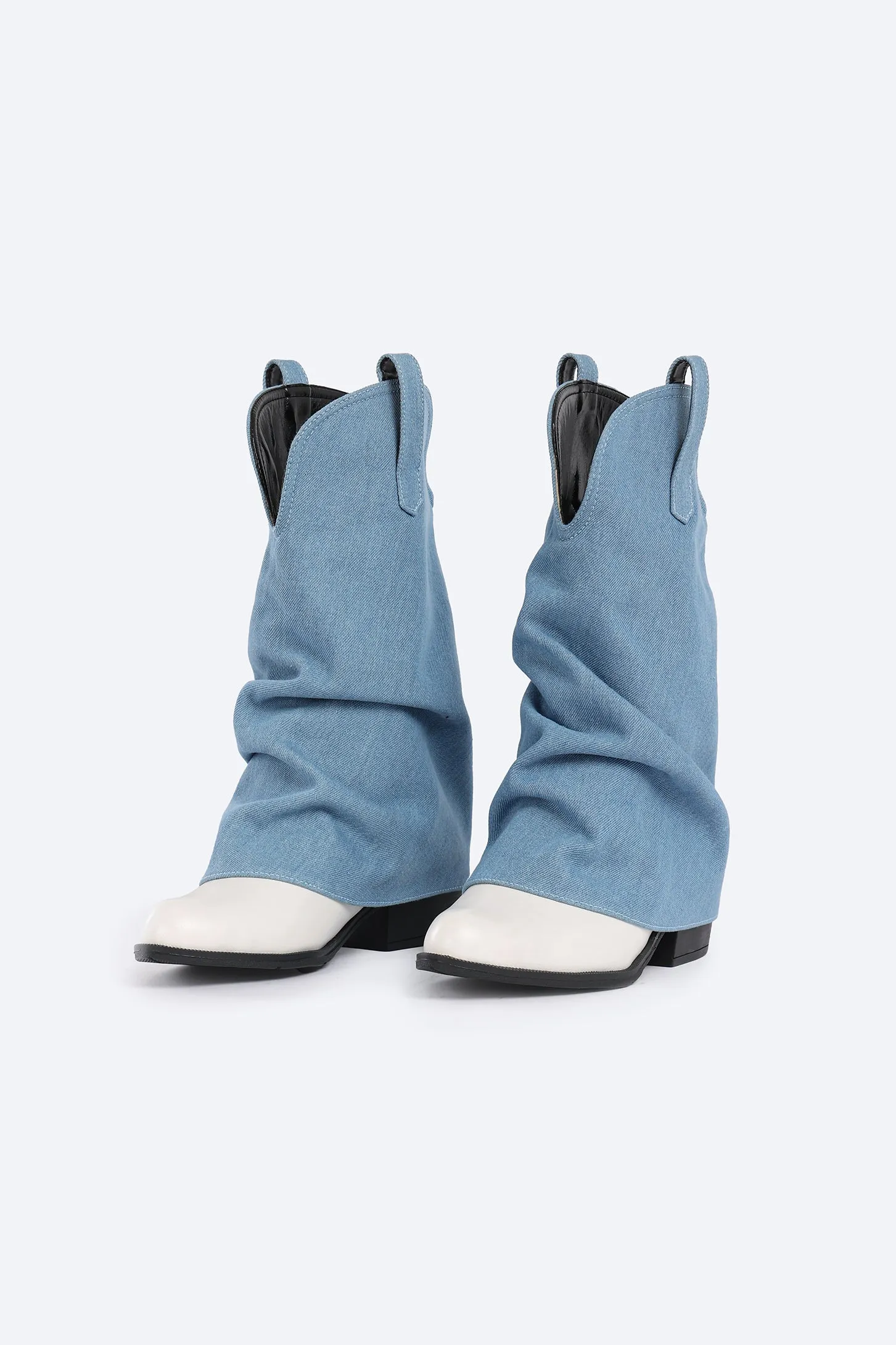 LUXE GLOW BOOTS - DENIM