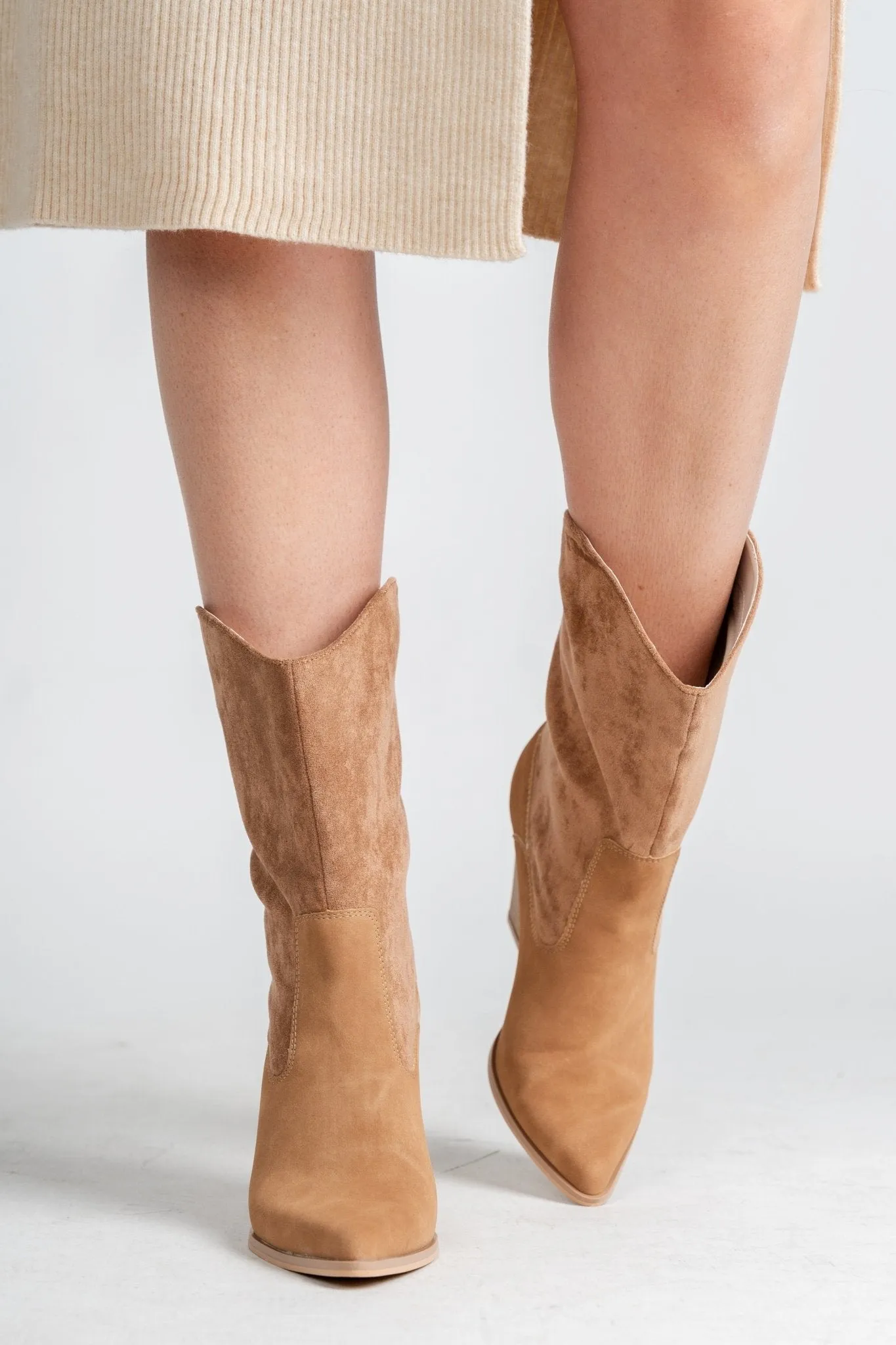 Marseille loose fit boot camel