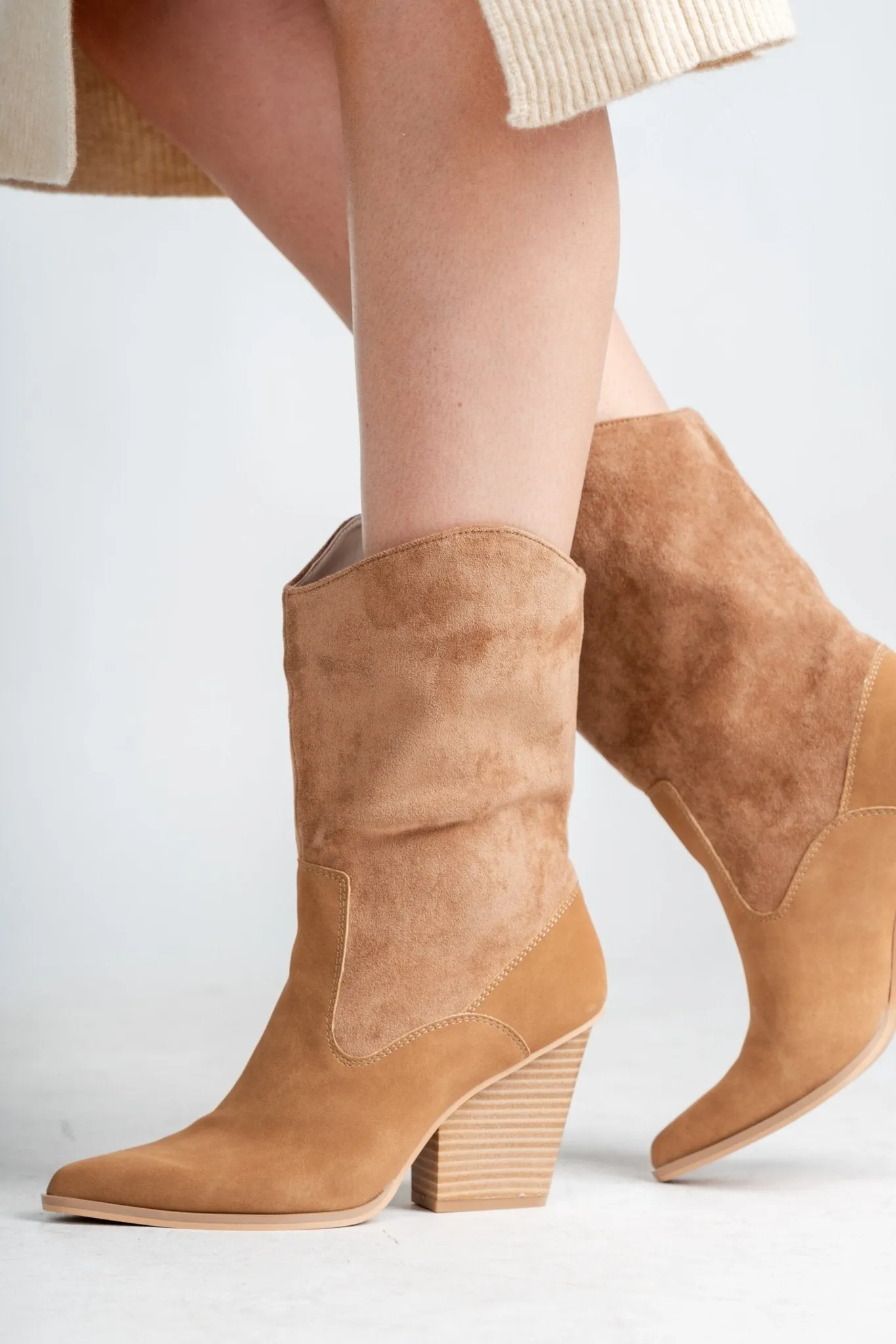 Marseille loose fit boot camel